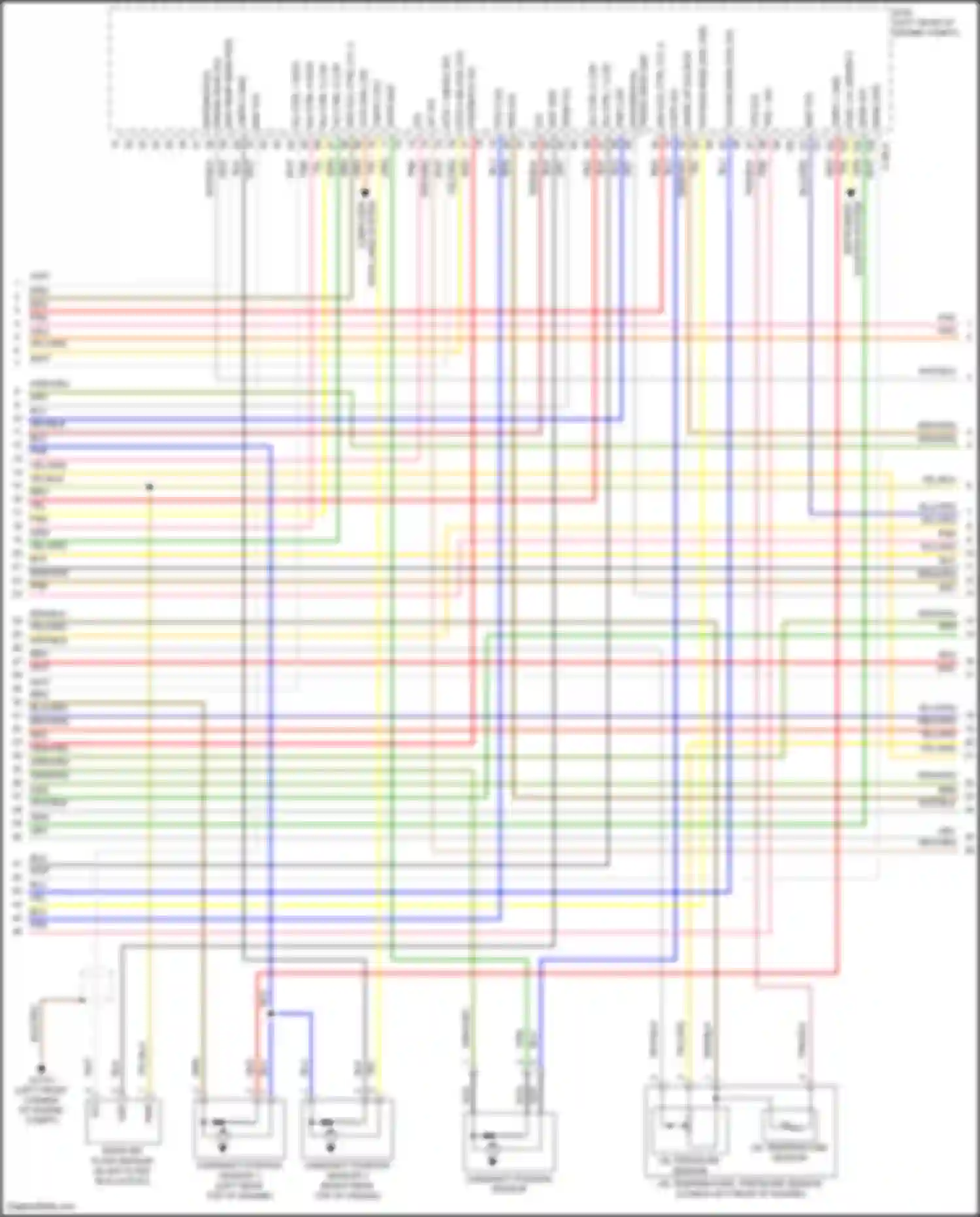 Santa Fe Hyundai IV facelift (2020-2024): Wiring diagram engine performance 1.6l turbo plug-in hybrid, engine controls circuit (3 of 8)