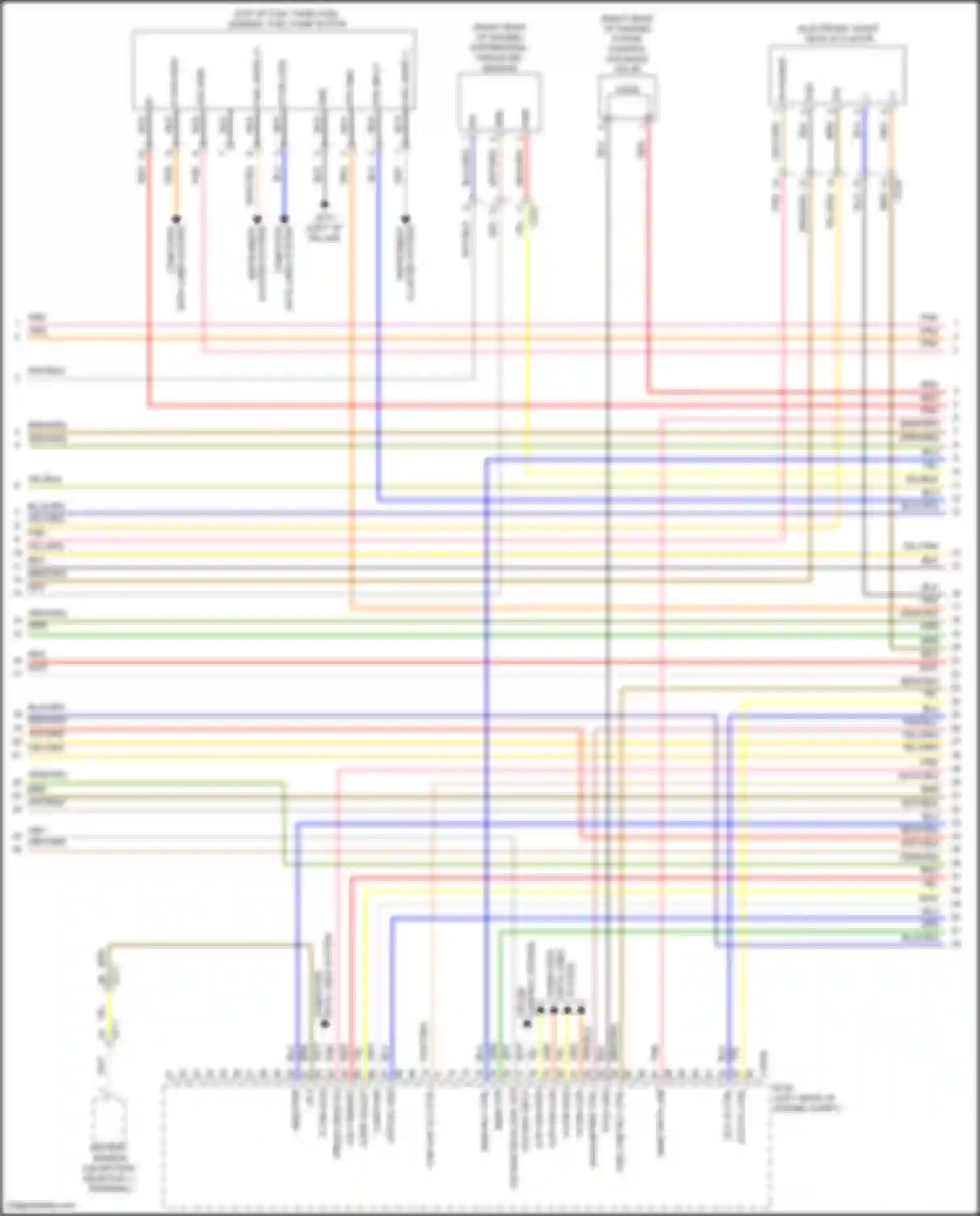 Santa Fe Hyundai IV facelift (2020-2024): Wiring diagram engine performance 1.6l turbo plug-in hybrid, engine controls circuit (4 of 8)