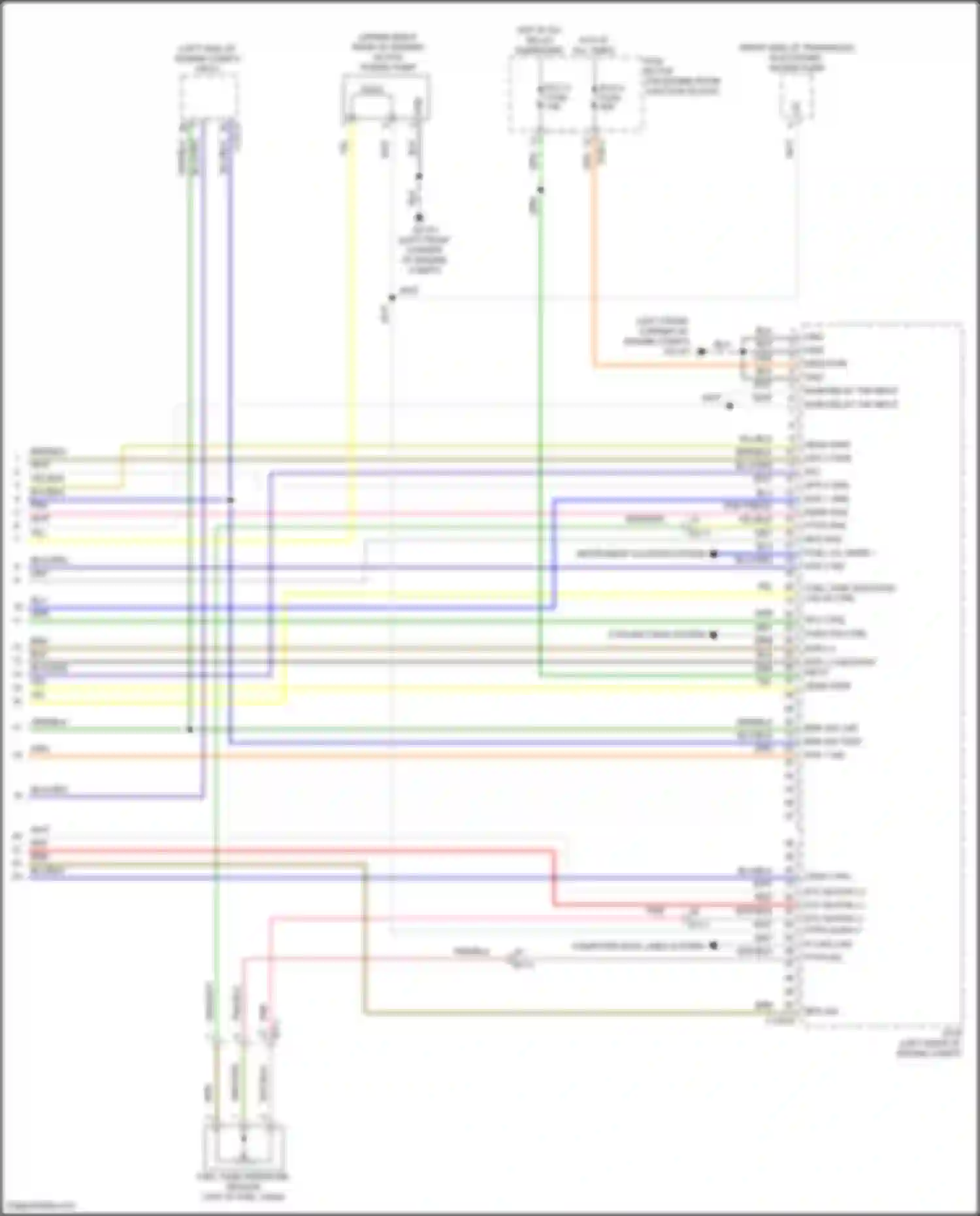 Santa Fe Hyundai IV facelift (2020-2024): Wiring diagram engine performance 1.6l turbo plug-in hybrid, engine controls circuit (8 of 8)