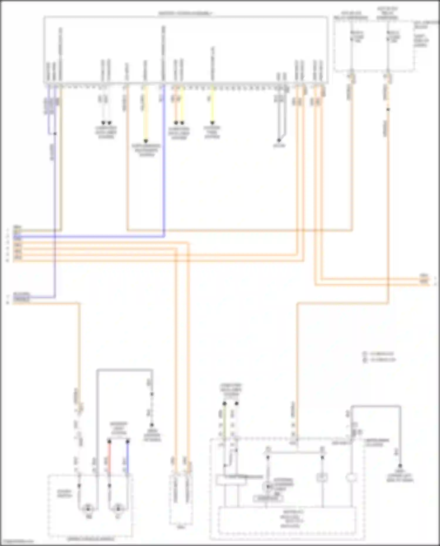 Santa Fe Hyundai IV facelift (2020-2024): Wiring diagram engine performance 1.6l turbo plug-in hybrid, hybrid control circuit (3 of 5)