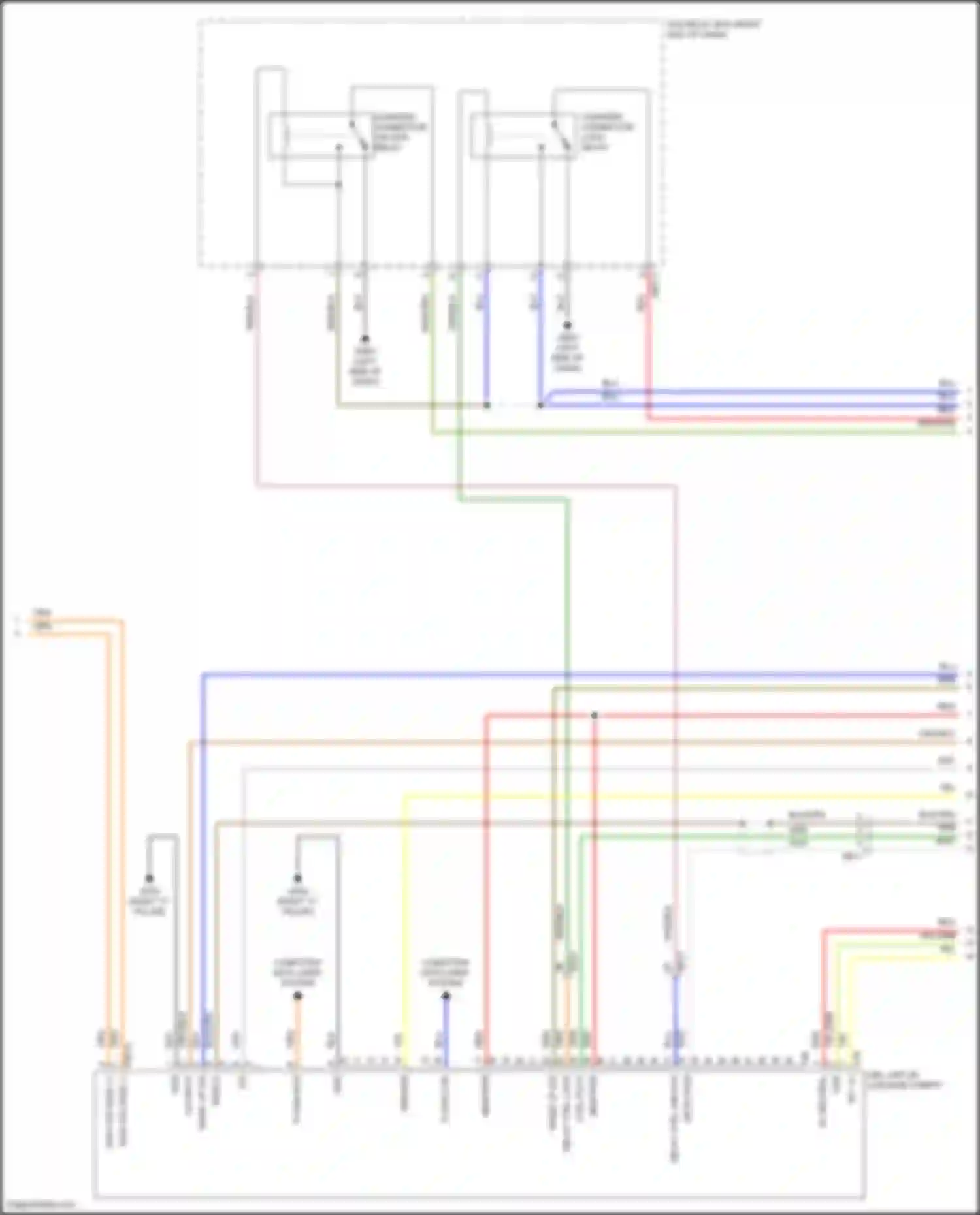 Santa Fe Hyundai IV facelift (2020-2024): Wiring diagram engine performance 1.6l turbo plug-in hybrid, hybrid control circuit (4 of 5)