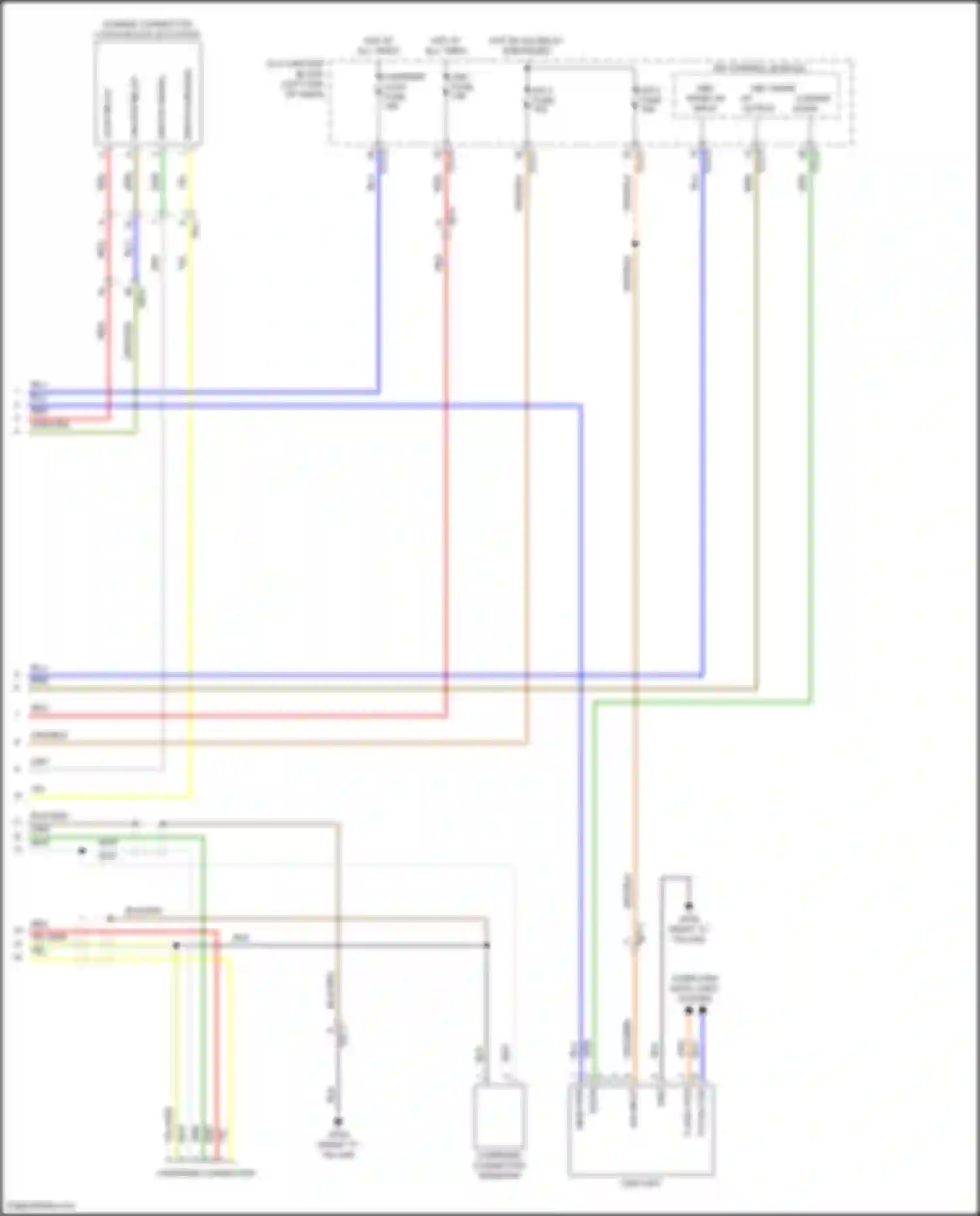 Santa Fe Hyundai IV facelift (2020-2024): Wiring diagram engine performance 1.6l turbo plug-in hybrid, hybrid control circuit (5 of 5)