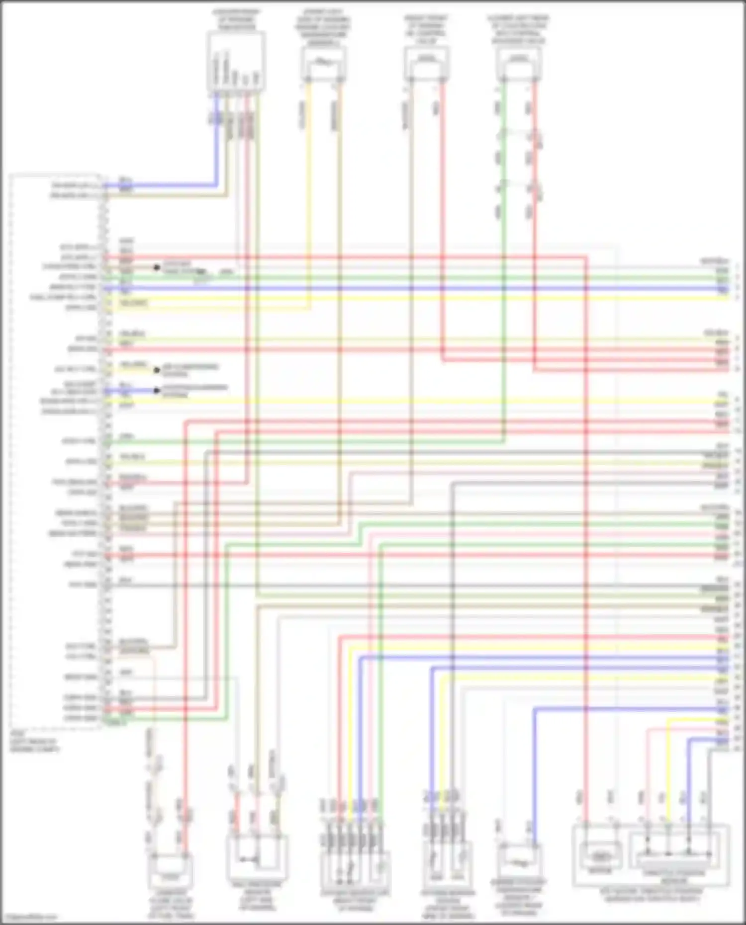 Santa Fe Hyundai IV facelift (2020-2024): Wiring diagram engine performance 2.5l turbo (1 of 6)