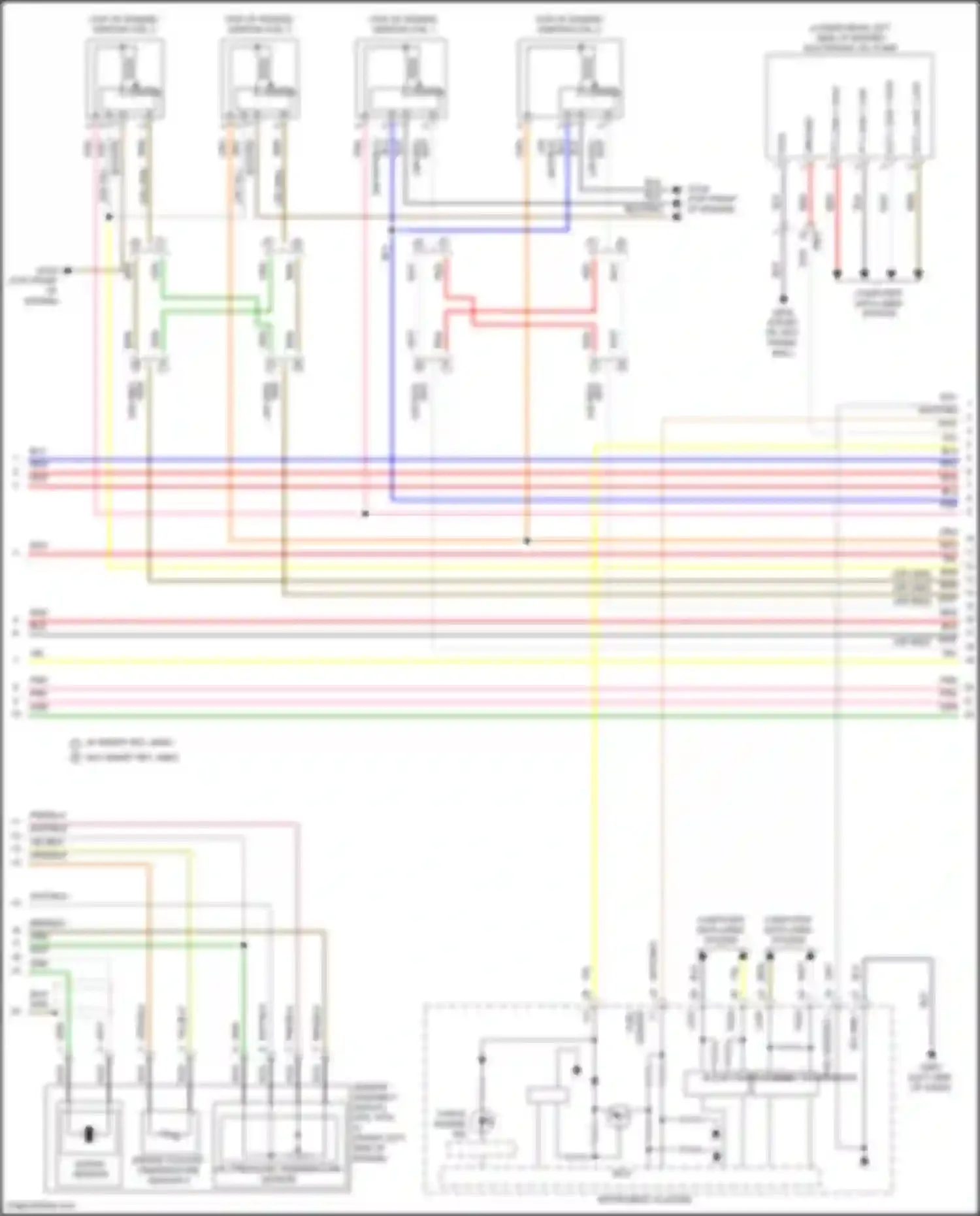 Santa Fe Hyundai IV facelift (2020-2024): Wiring diagram engine performance 2.5l turbo (3 of 6)