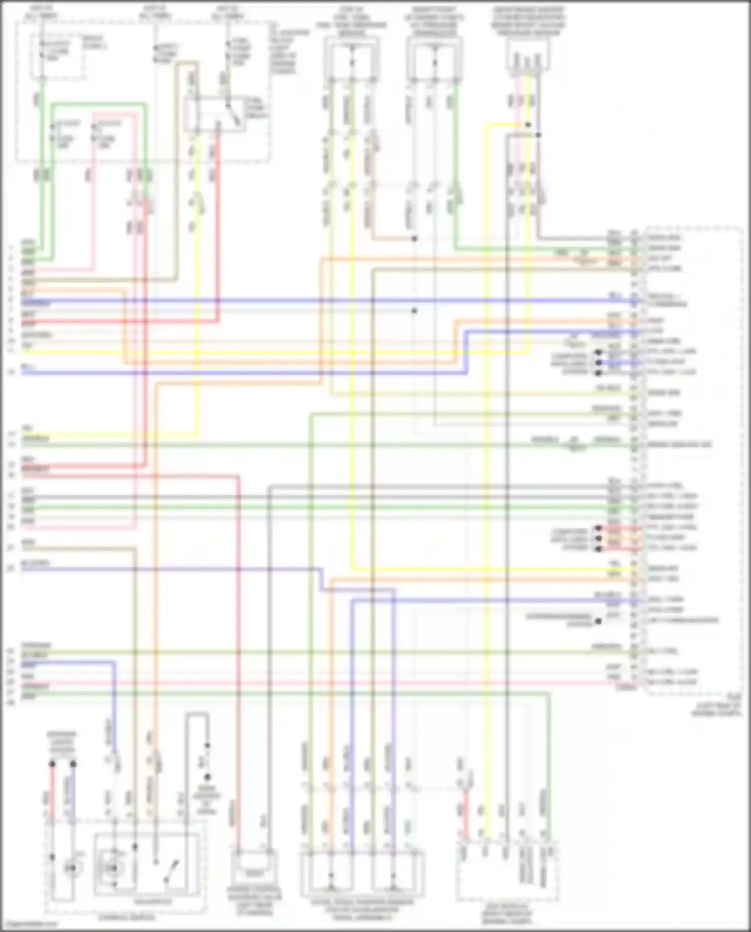Santa Fe Hyundai IV facelift (2020-2024): Wiring diagram engine performance 2.5l turbo (6 of 6)