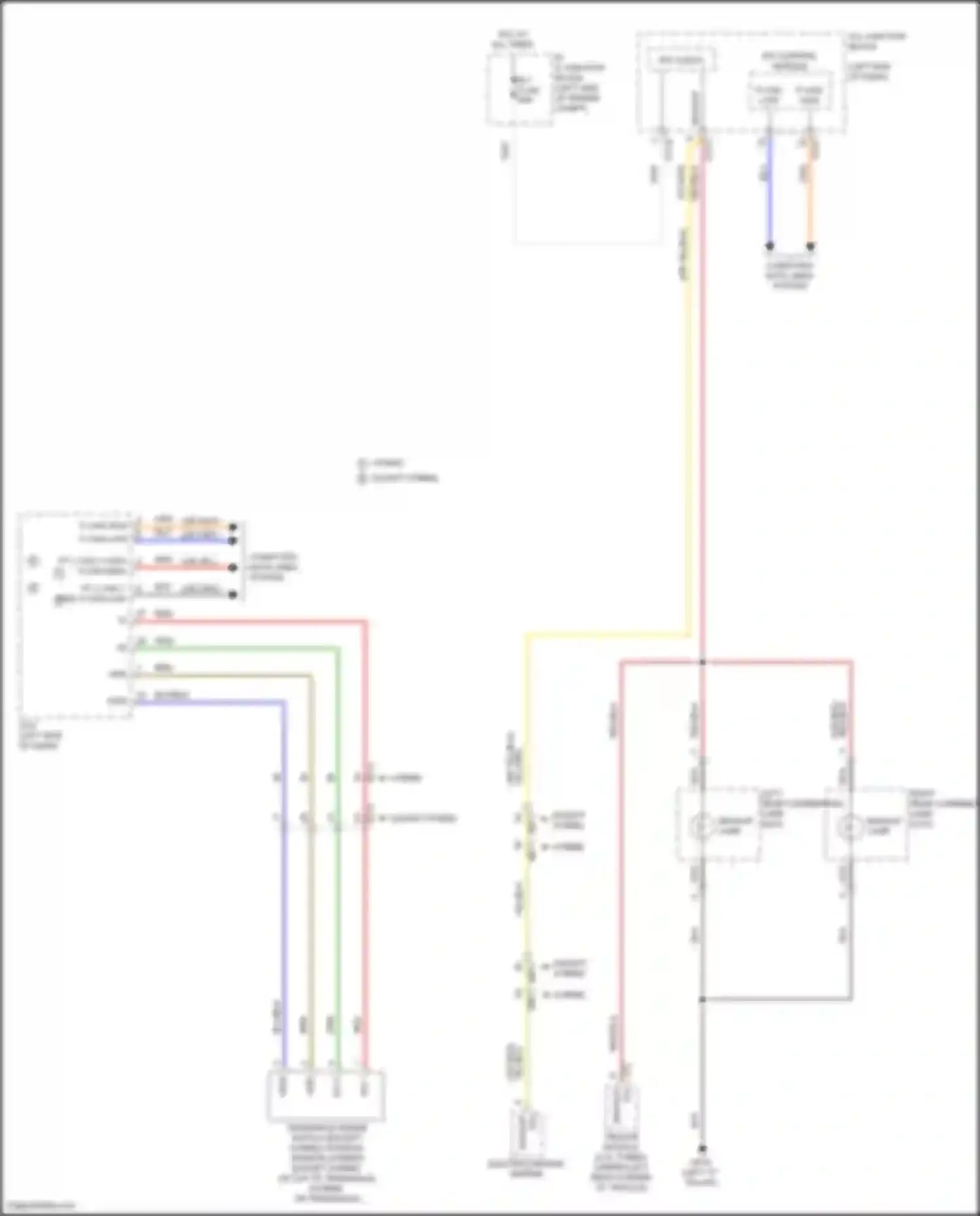Santa Fe Hyundai IV facelift (2020-2024): Backup lamps circuit