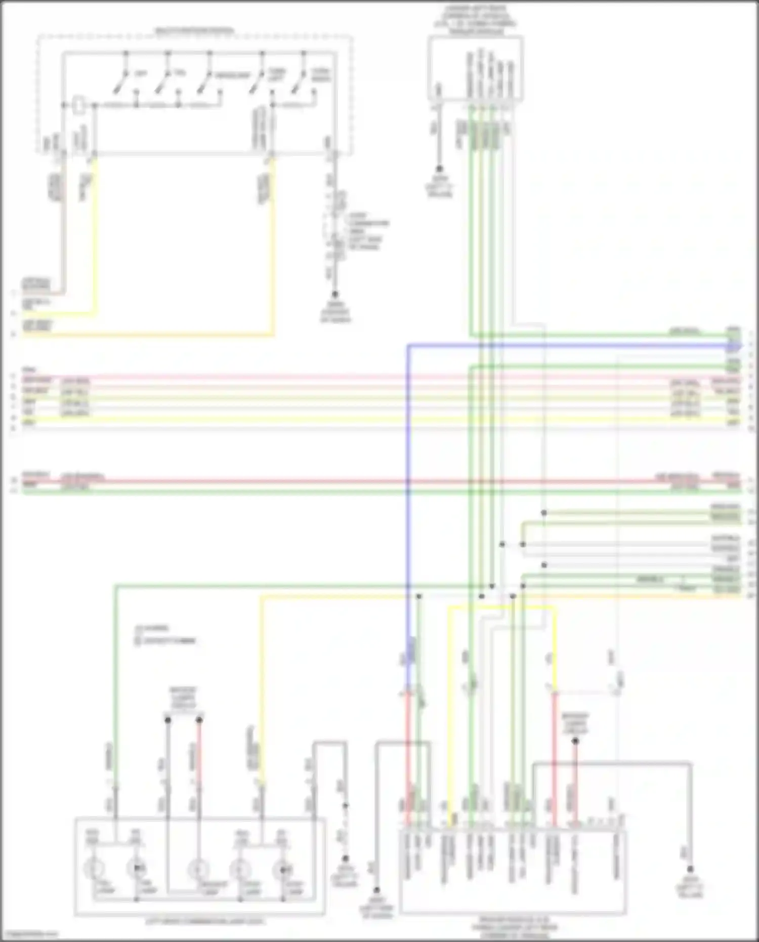 Santa Fe Hyundai IV facelift (2020-2024): Exterior lamps circuit (2 of 5)