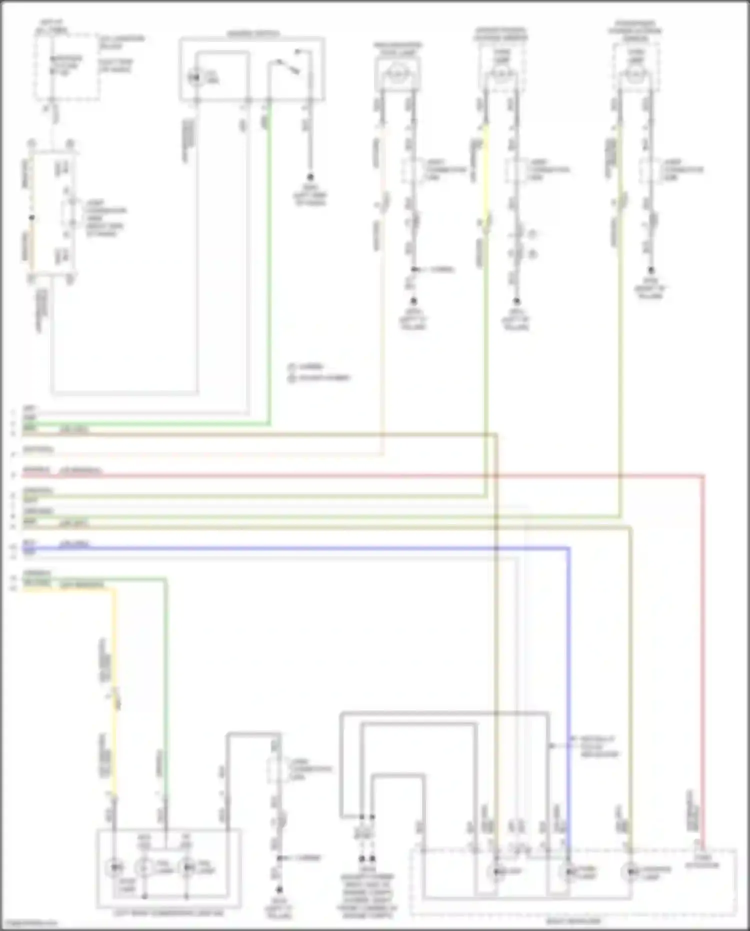 Santa Fe Hyundai IV facelift (2020-2024): Exterior lamps circuit (5 of 5)