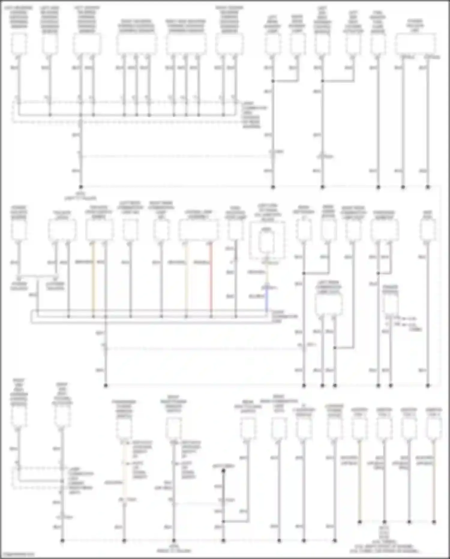 Santa Fe Hyundai IV facelift (2020-2024): Ground distribution circuit, except hybrid (5 of 6)