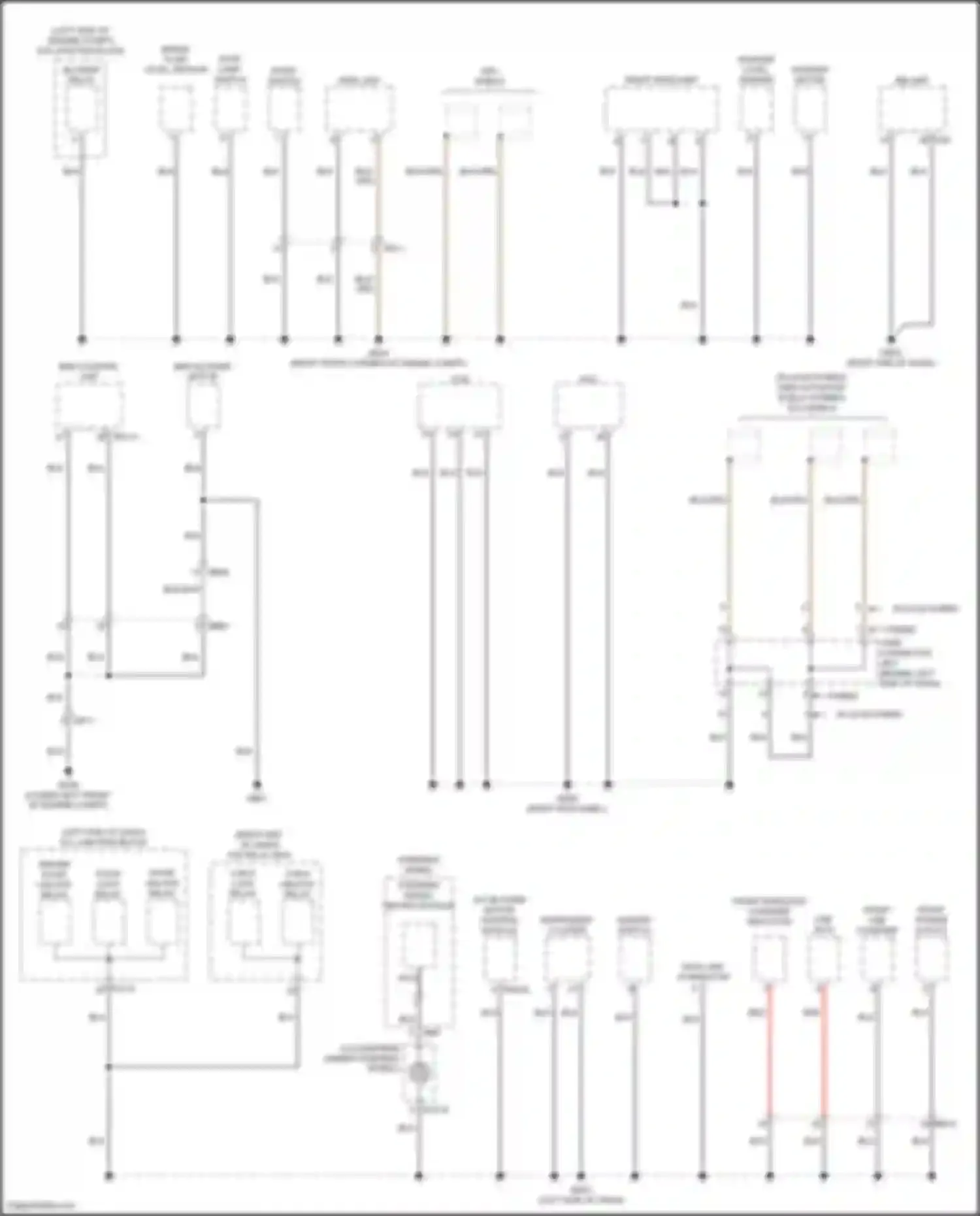 Santa Fe Hyundai IV facelift (2020-2024): Ground distribution circuit, hybrid (1 of 6)