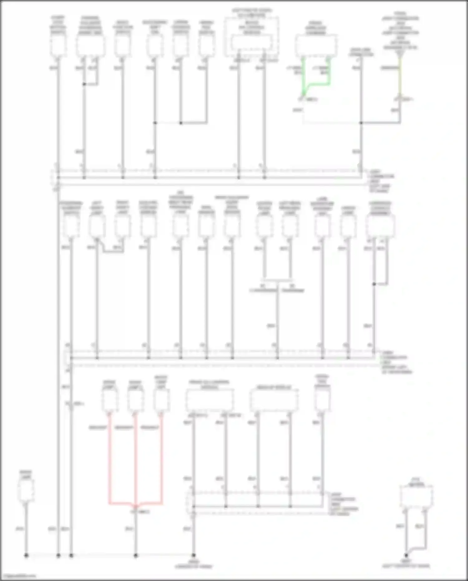 Santa Fe Hyundai IV facelift (2020-2024): Ground distribution circuit, hybrid (2 of 6)