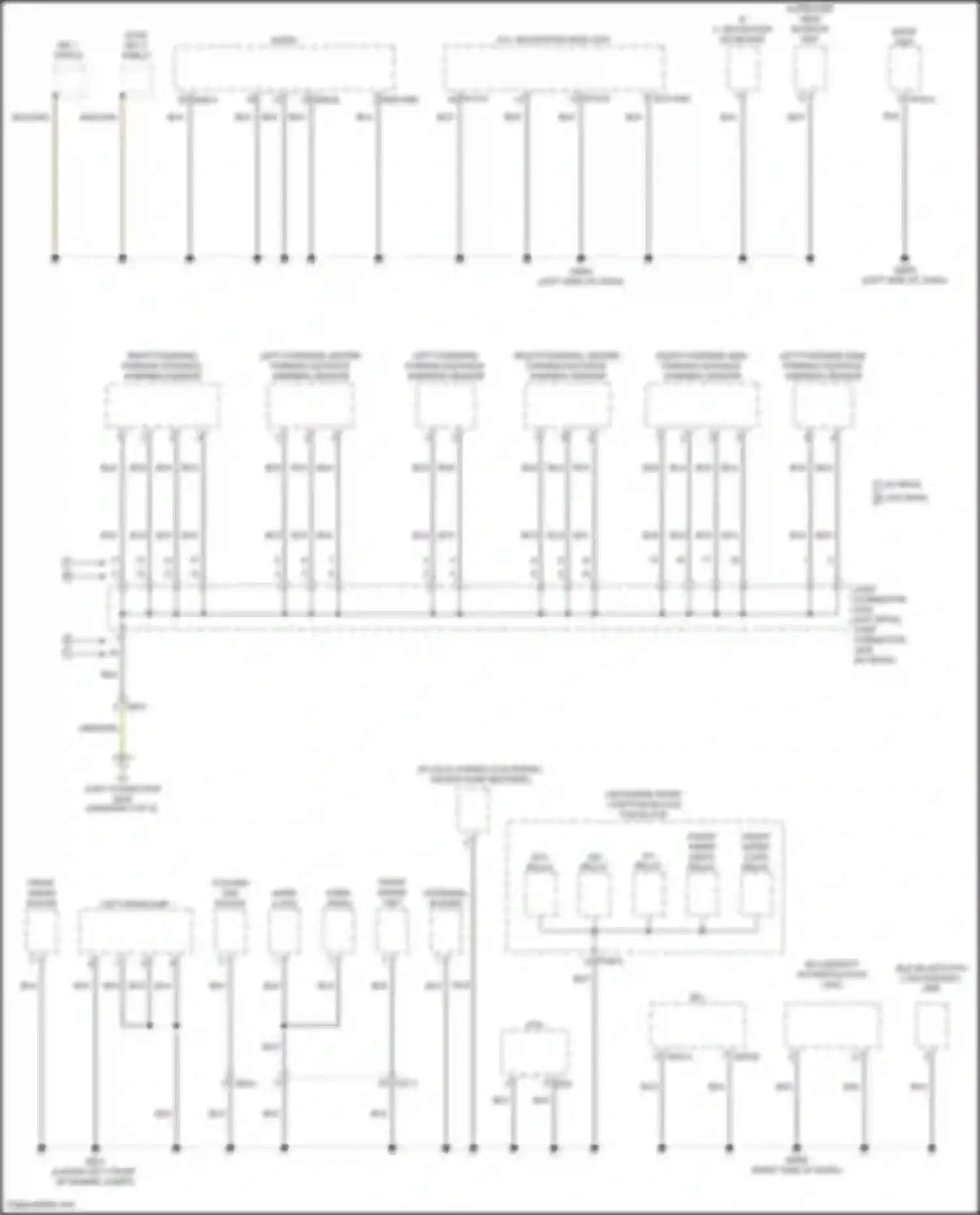 Santa Fe Hyundai IV facelift (2020-2024): Ground distribution circuit, hybrid (3 of 6)