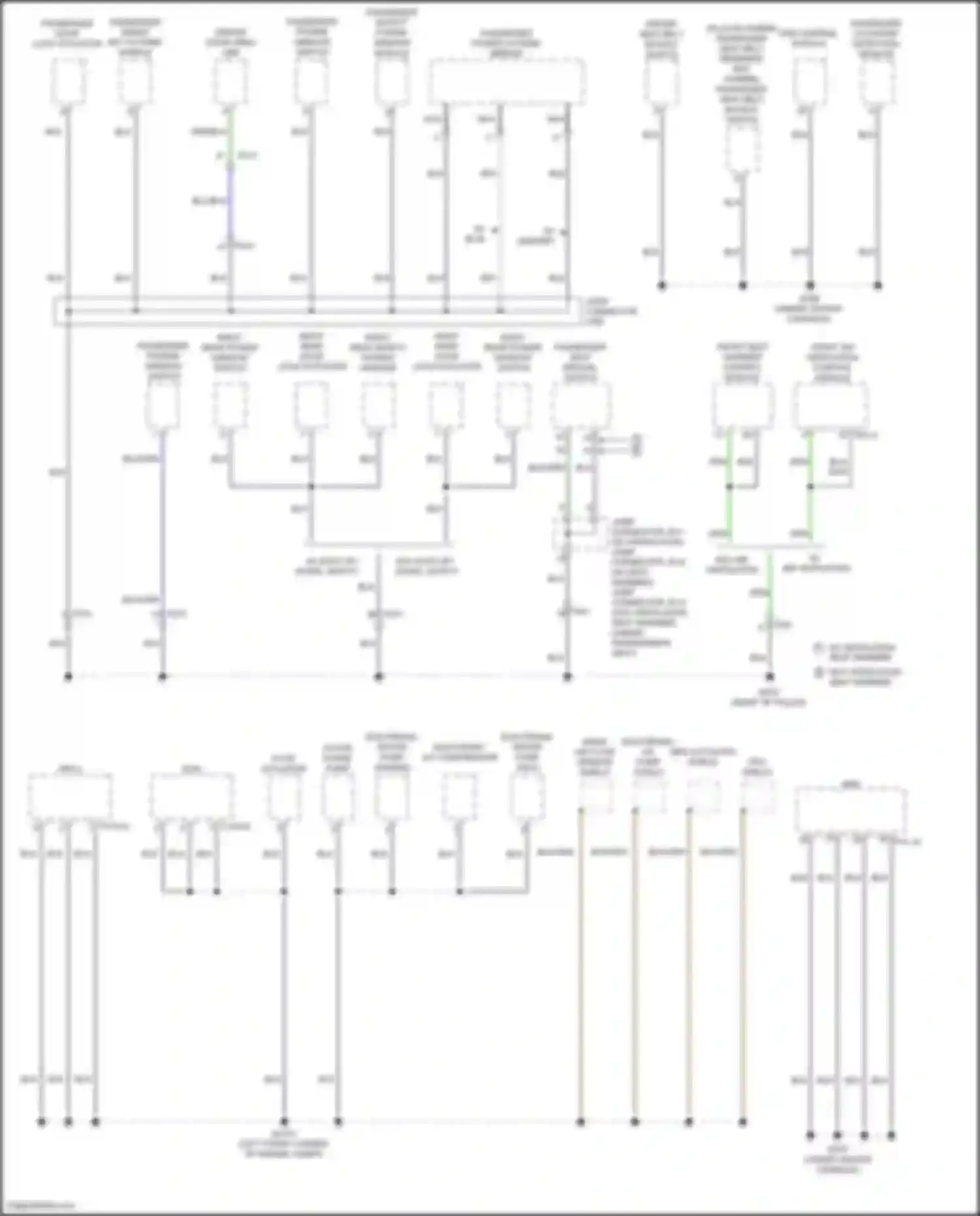 Santa Fe Hyundai IV facelift (2020-2024): Ground distribution circuit, hybrid (5 of 6)