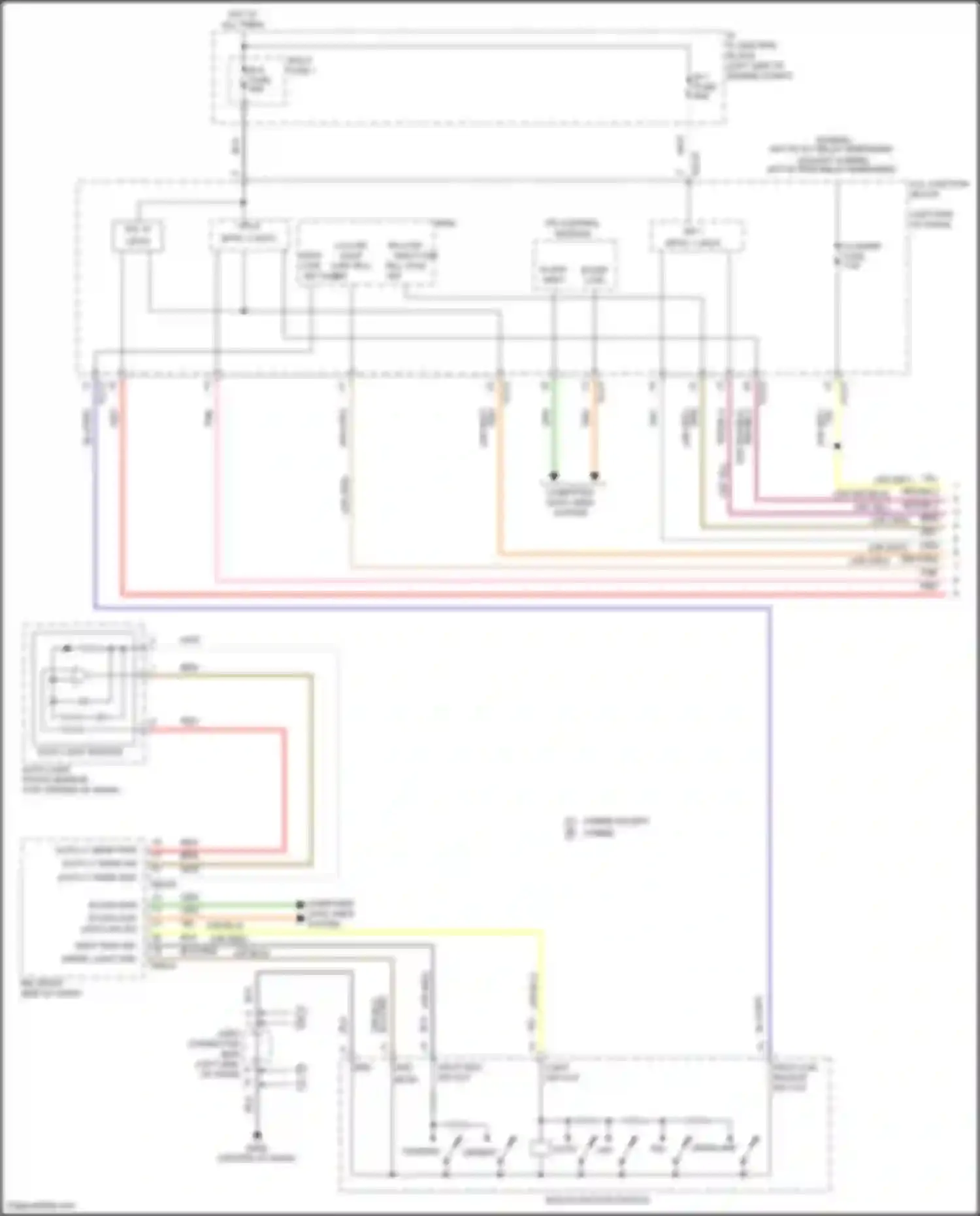 Santa Fe Hyundai IV facelift (2020-2024): Autolamps circuit (1 of 2)