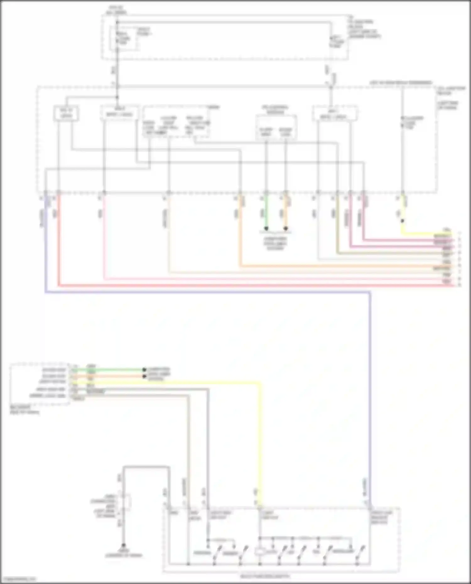 Santa Fe Hyundai IV facelift (2020-2024): Headlamps circuit, except hybrid (1 of 2)