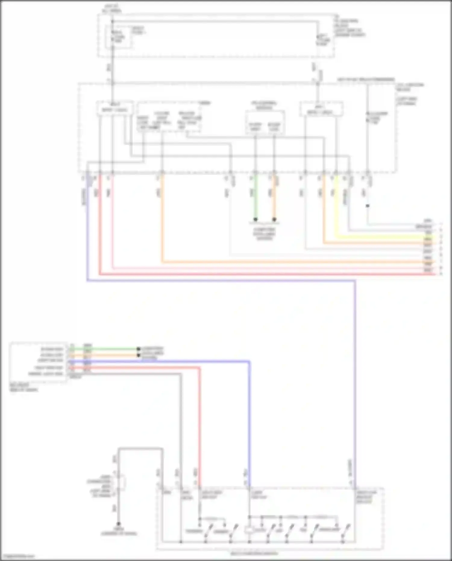 Santa Fe Hyundai IV facelift (2020-2024): Headlamps circuit, hybrid (1 of 2)