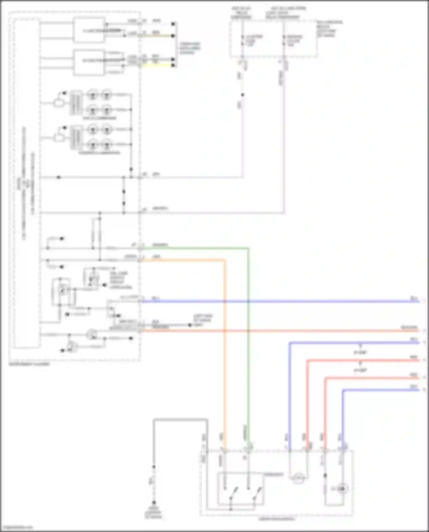 Santa Fe Hyundai IV facelift (2020-2024): Instrument illumination circuit, hybrid (1 of 3)