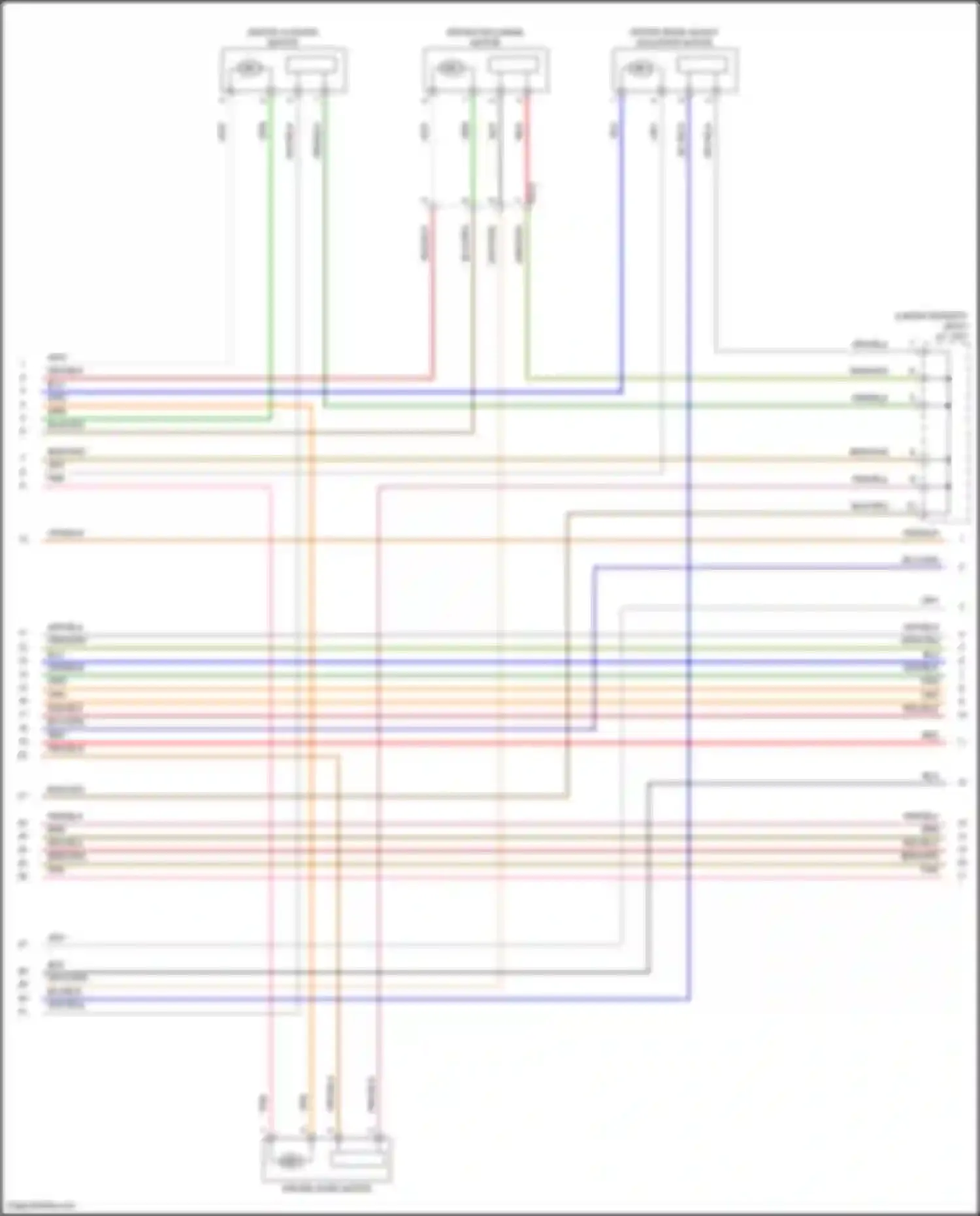 Santa Fe Hyundai IV facelift (2020-2024): Driver"s memory seat circuit, except hybrid (2 of 3)