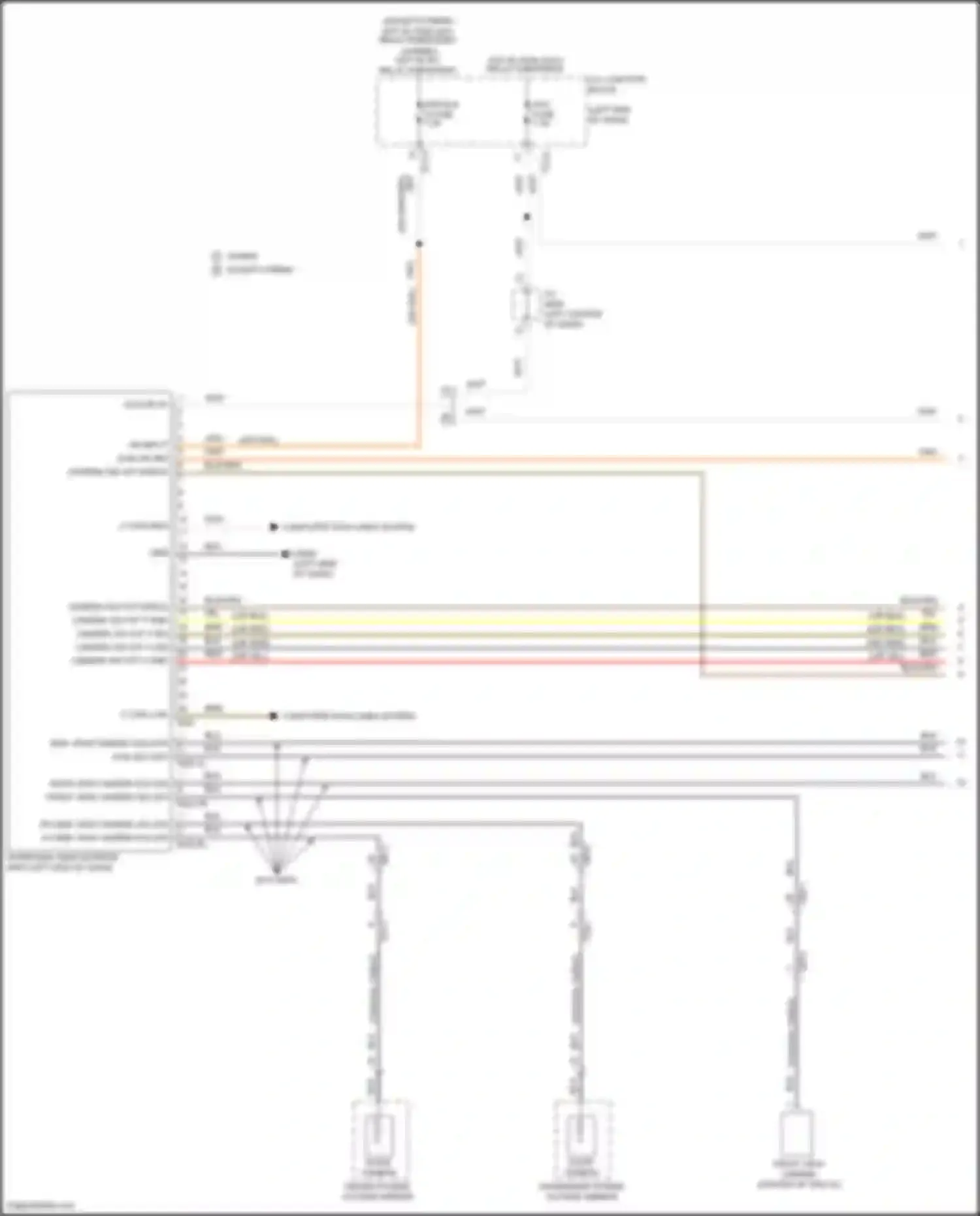 Santa Fe Hyundai IV facelift (2020-2024): Around vision camera circuit (1 of 2)