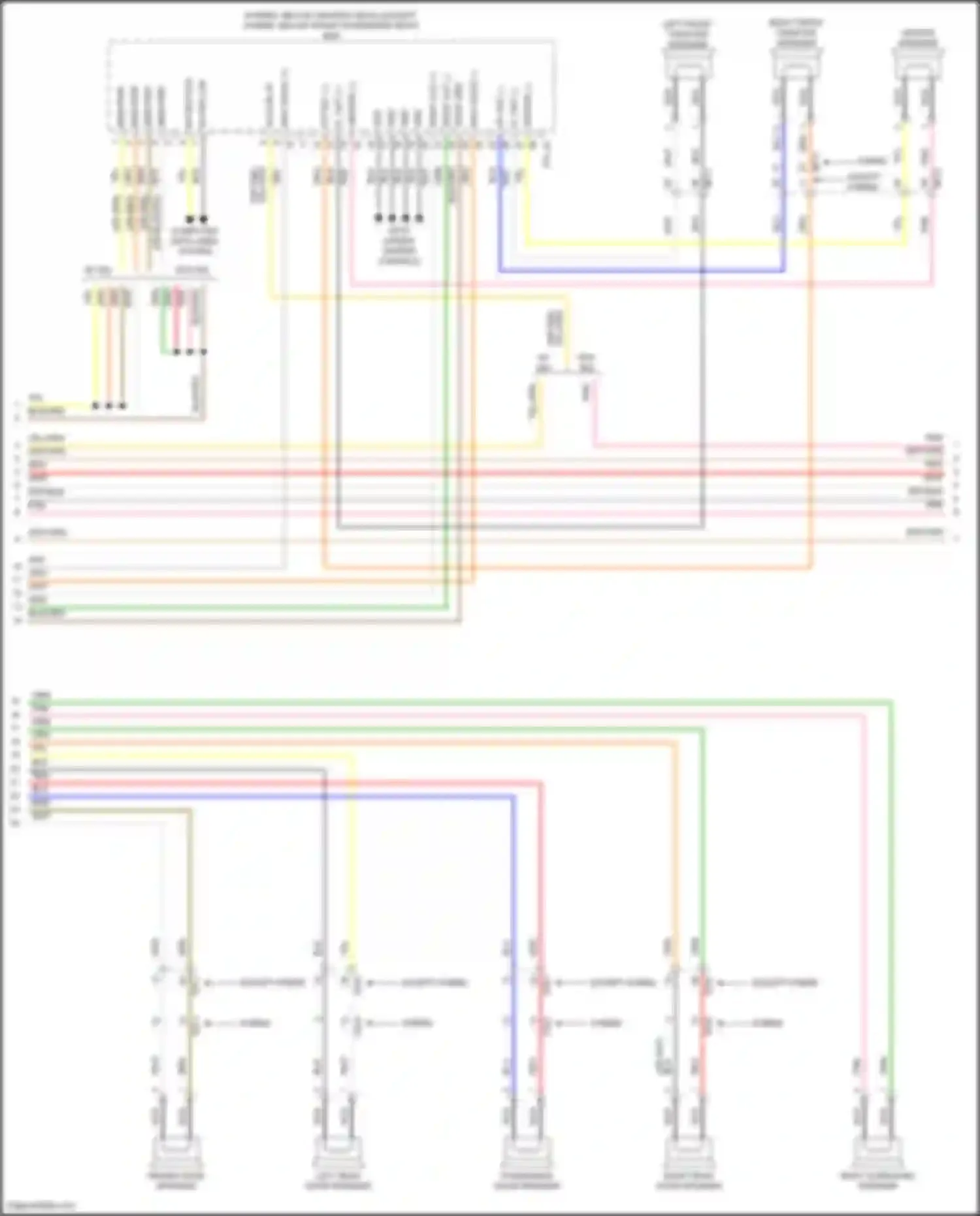 Santa Fe Hyundai IV facelift (2020-2024): Navigation circuit, w/ navigation & display w/ amplifier (4 of 5)