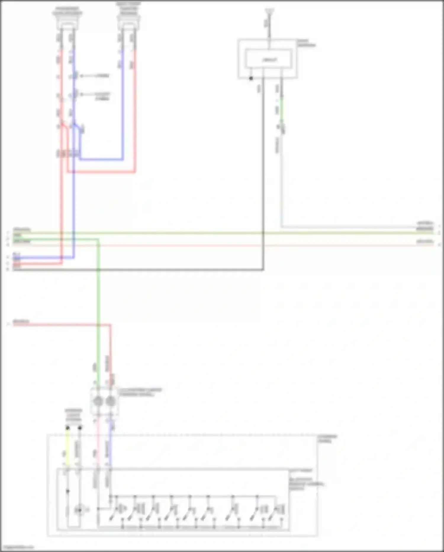 Santa Fe Hyundai IV facelift (2020-2024): Navigation circuit, w/ navigation w/o display (2 of 3)