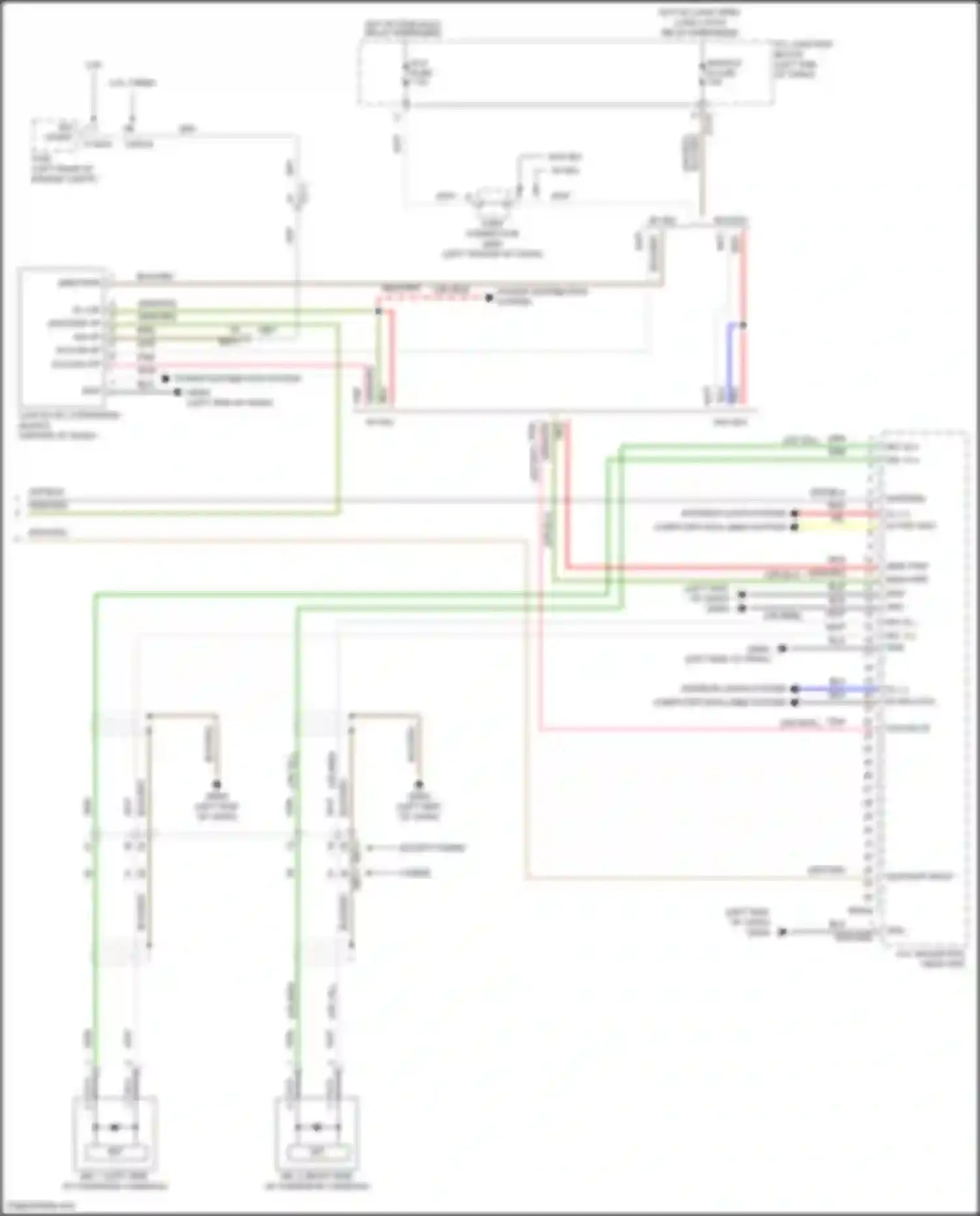 Santa Fe Hyundai IV facelift (2020-2024): Navigation circuit, w/ navigation w/o display (3 of 3)