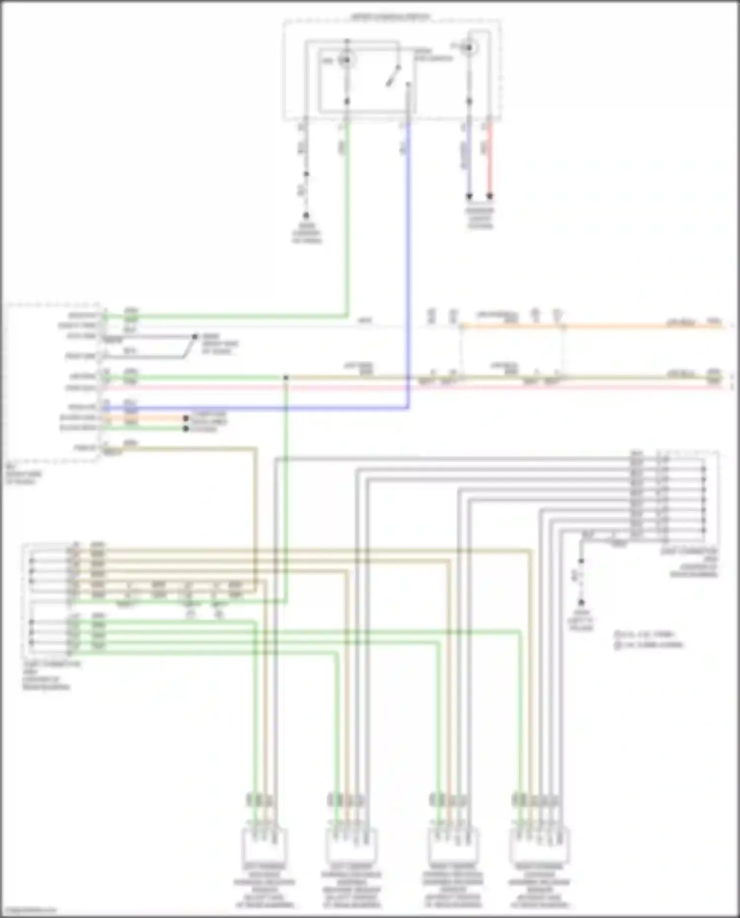 Santa Fe Hyundai IV facelift (2020-2024): Parking distance warning circuit, w/o rspa (1 of 2)