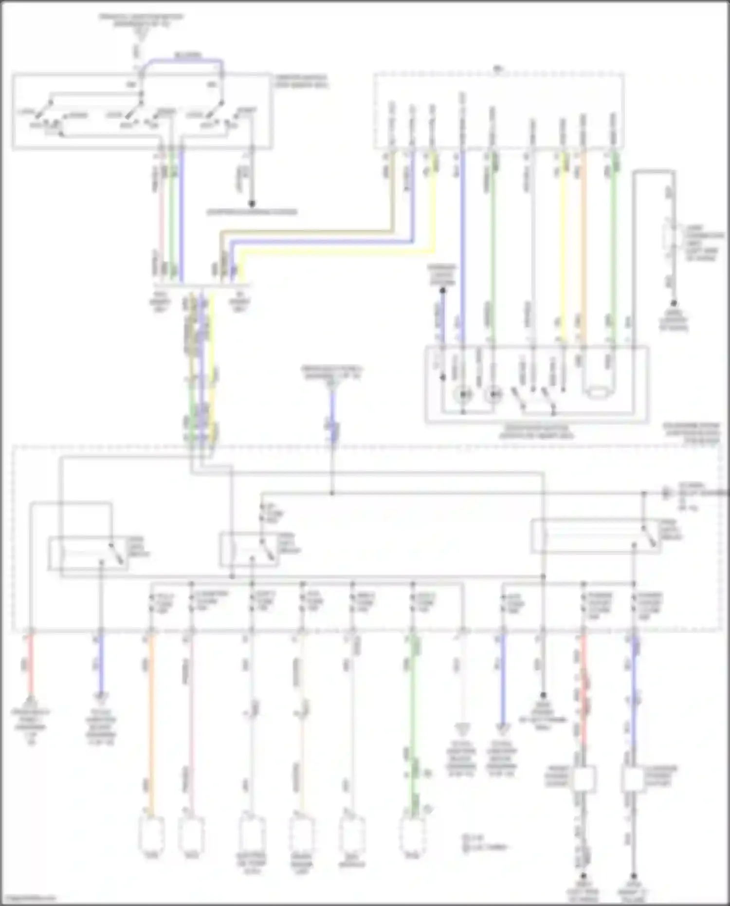 Santa Fe Hyundai IV facelift (2020-2024): Power distribution circuit, except hybrid (2 of 10)