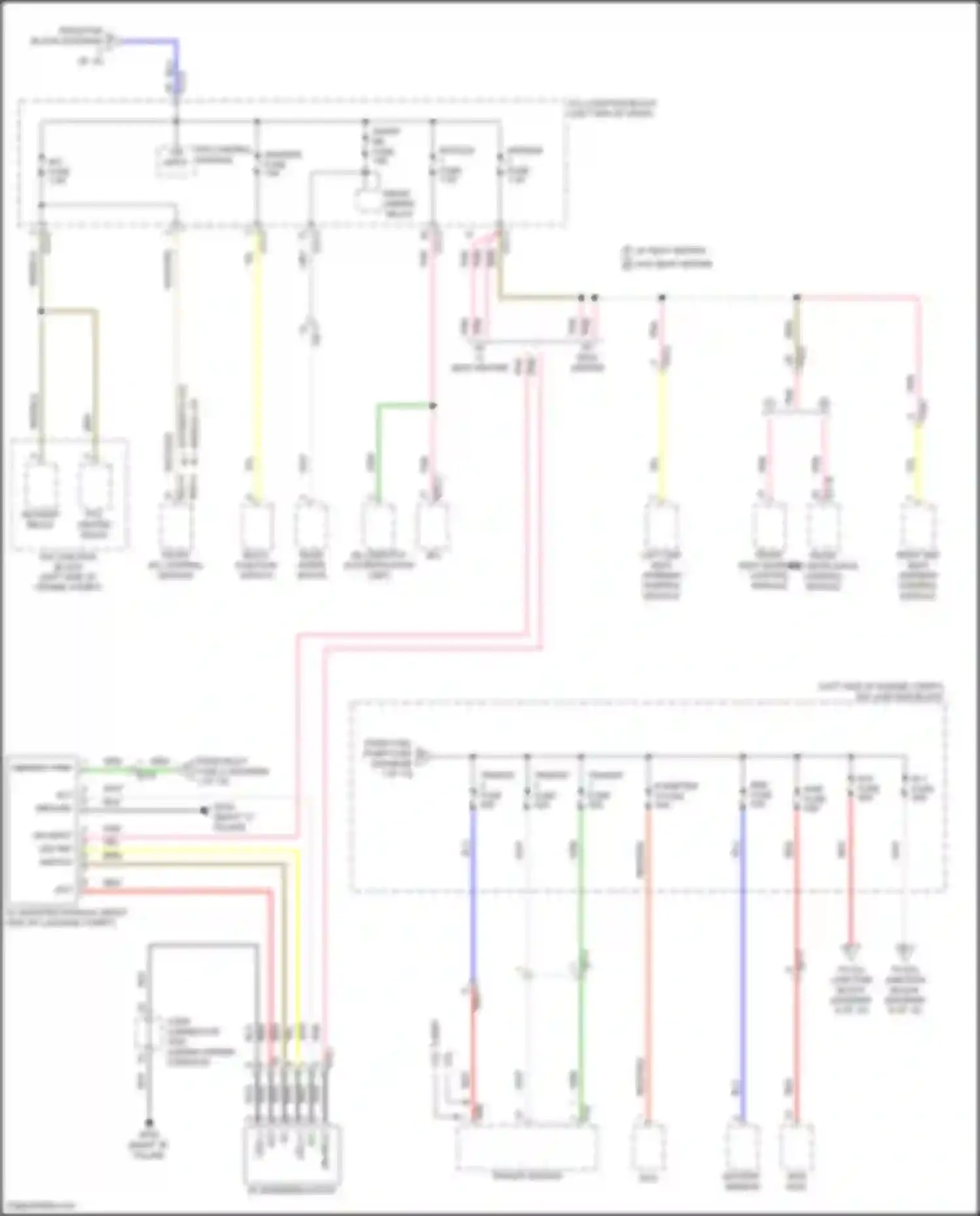 Santa Fe Hyundai IV facelift (2020-2024): Power distribution circuit, except hybrid (3 of 10)