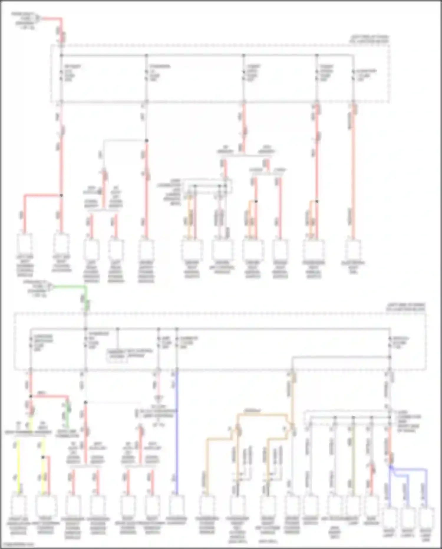 Santa Fe Hyundai IV facelift (2020-2024): Power distribution circuit, except hybrid (4 of 10)
