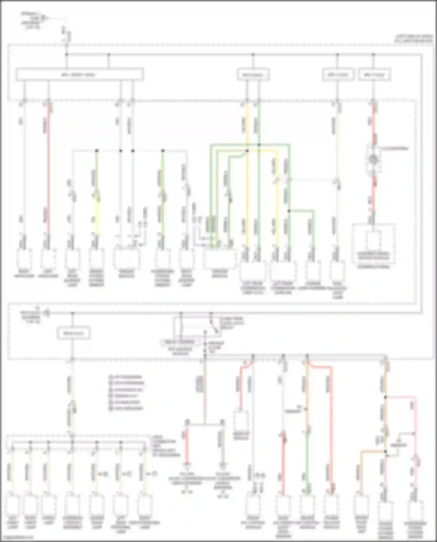 Santa Fe Hyundai IV facelift (2020-2024): Power distribution circuit, except hybrid (6 of 10)