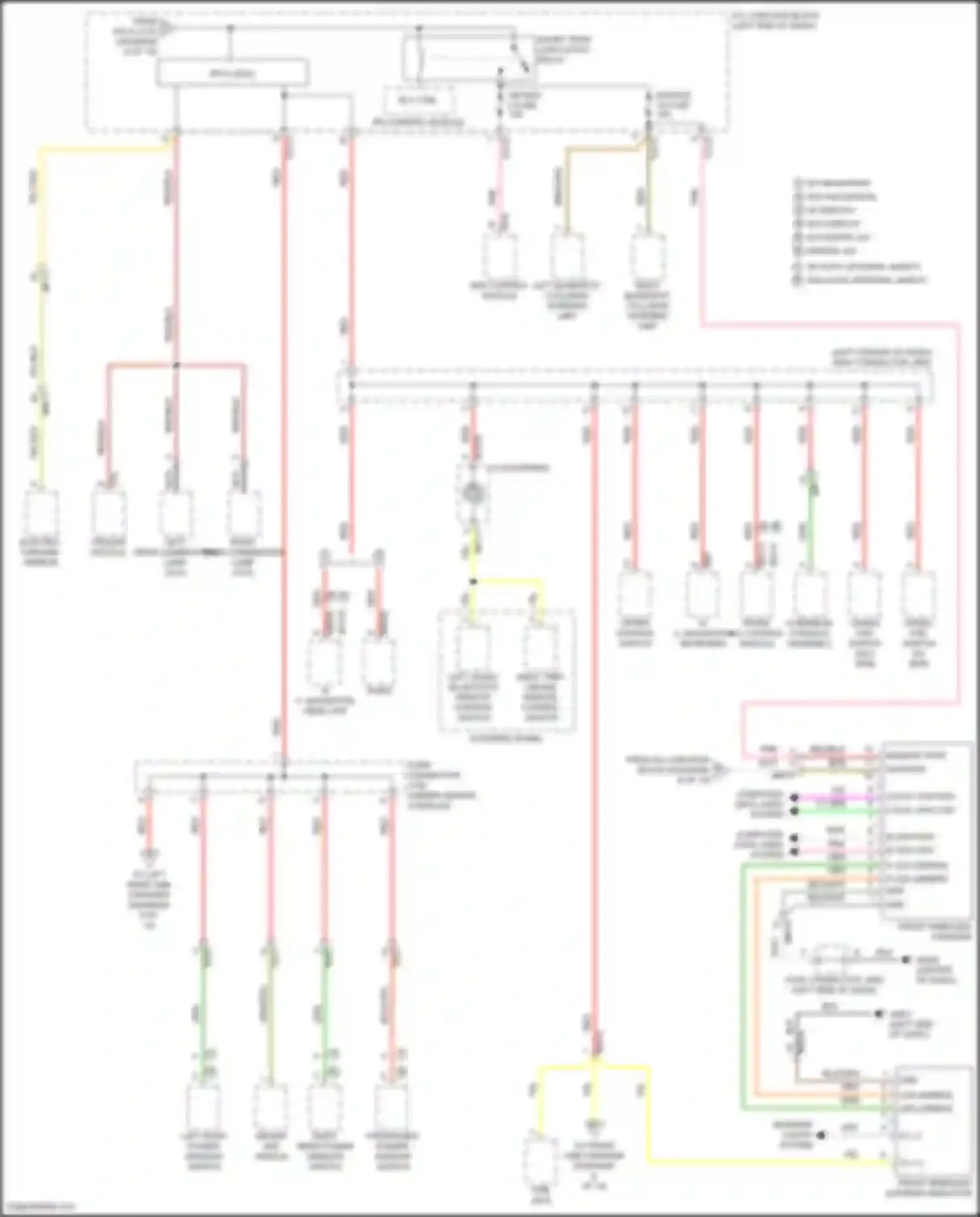 Santa Fe Hyundai IV facelift (2020-2024): Power distribution circuit, except hybrid (7 of 10)