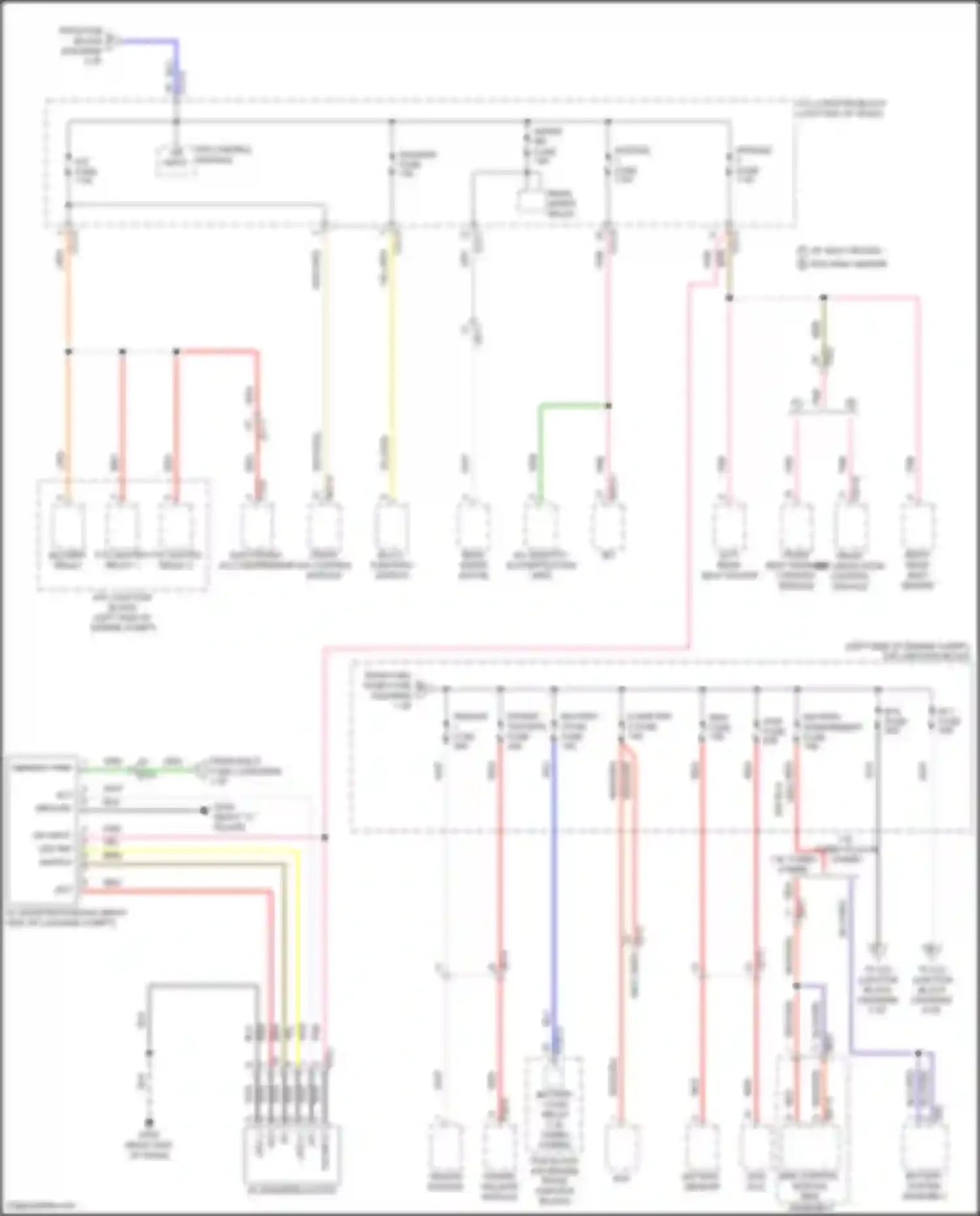 Santa Fe Hyundai IV facelift (2020-2024): Power distribution circuit, hybrid (3 of 9)