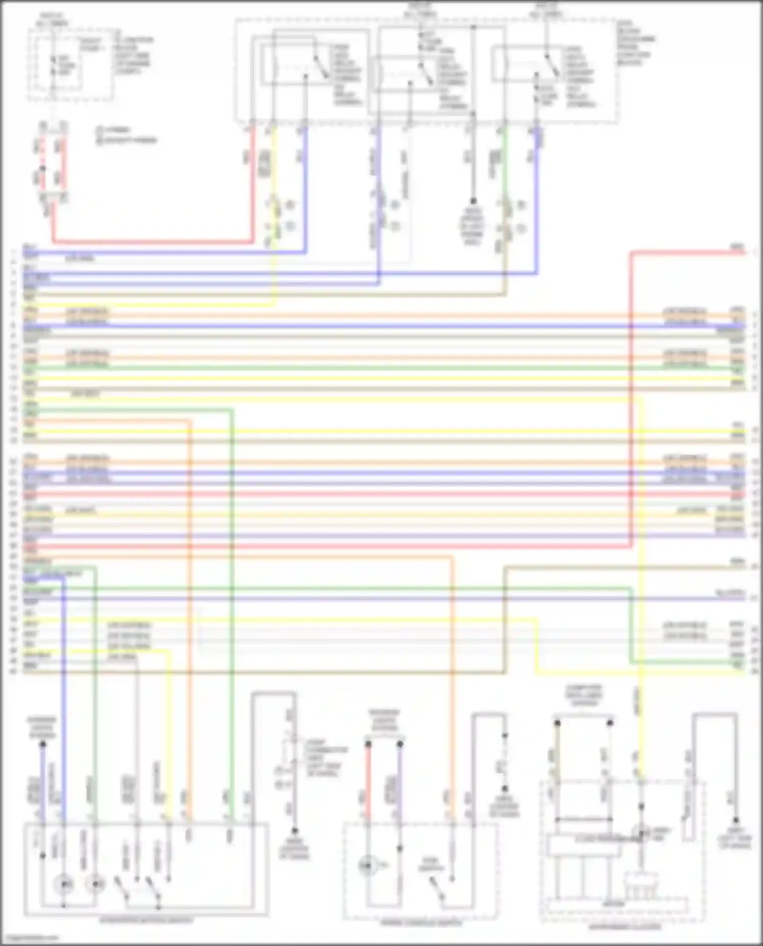 Santa Fe Hyundai IV facelift (2020-2024): Power door locks circuit (2 of 7)