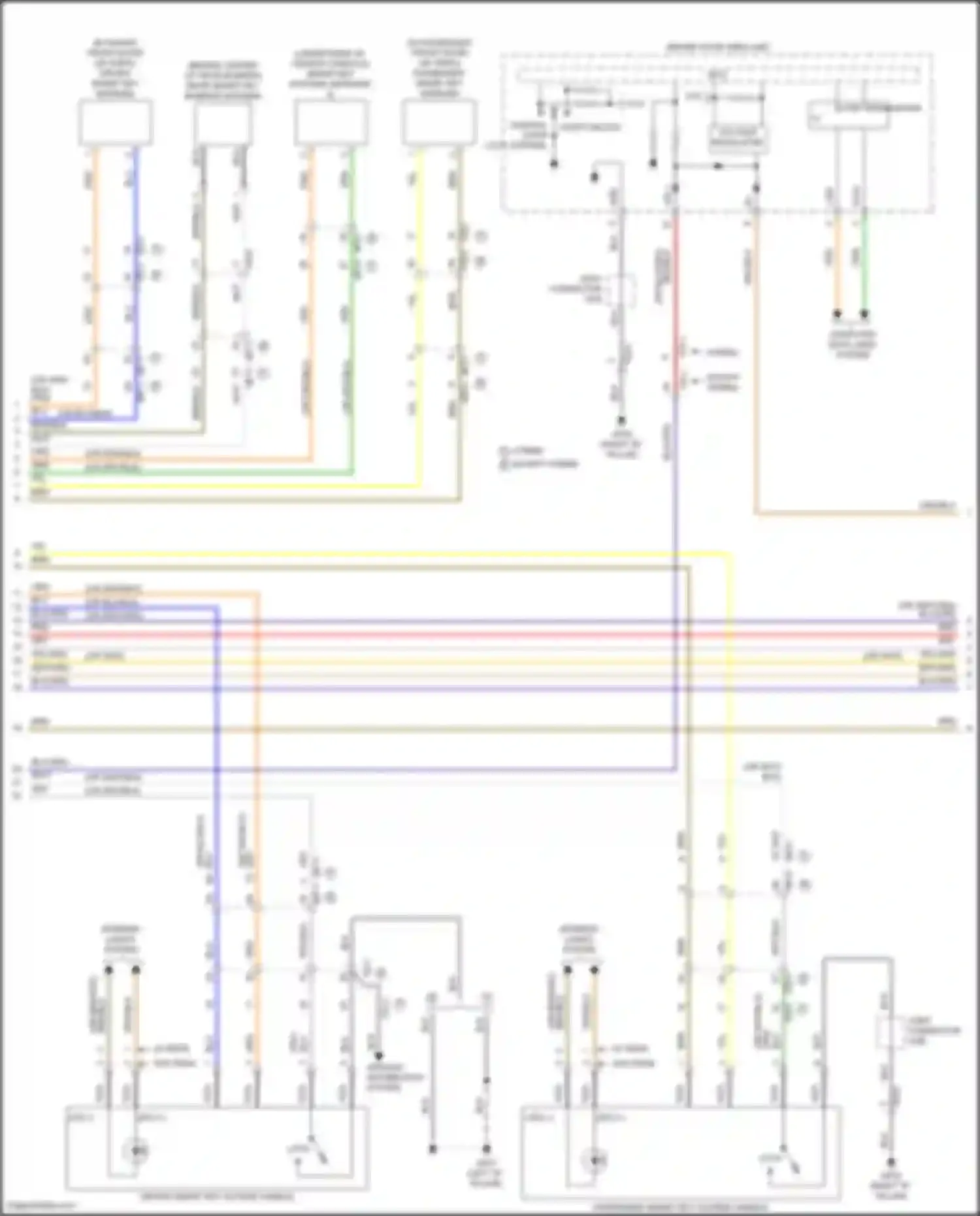 Santa Fe Hyundai IV facelift (2020-2024): Power door locks circuit (4 of 7)