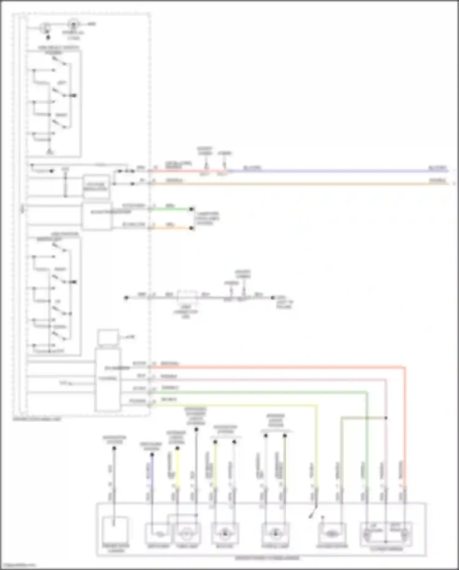 Santa Fe Hyundai IV facelift (2020-2024): Power mirrors circuit (1 of 2)