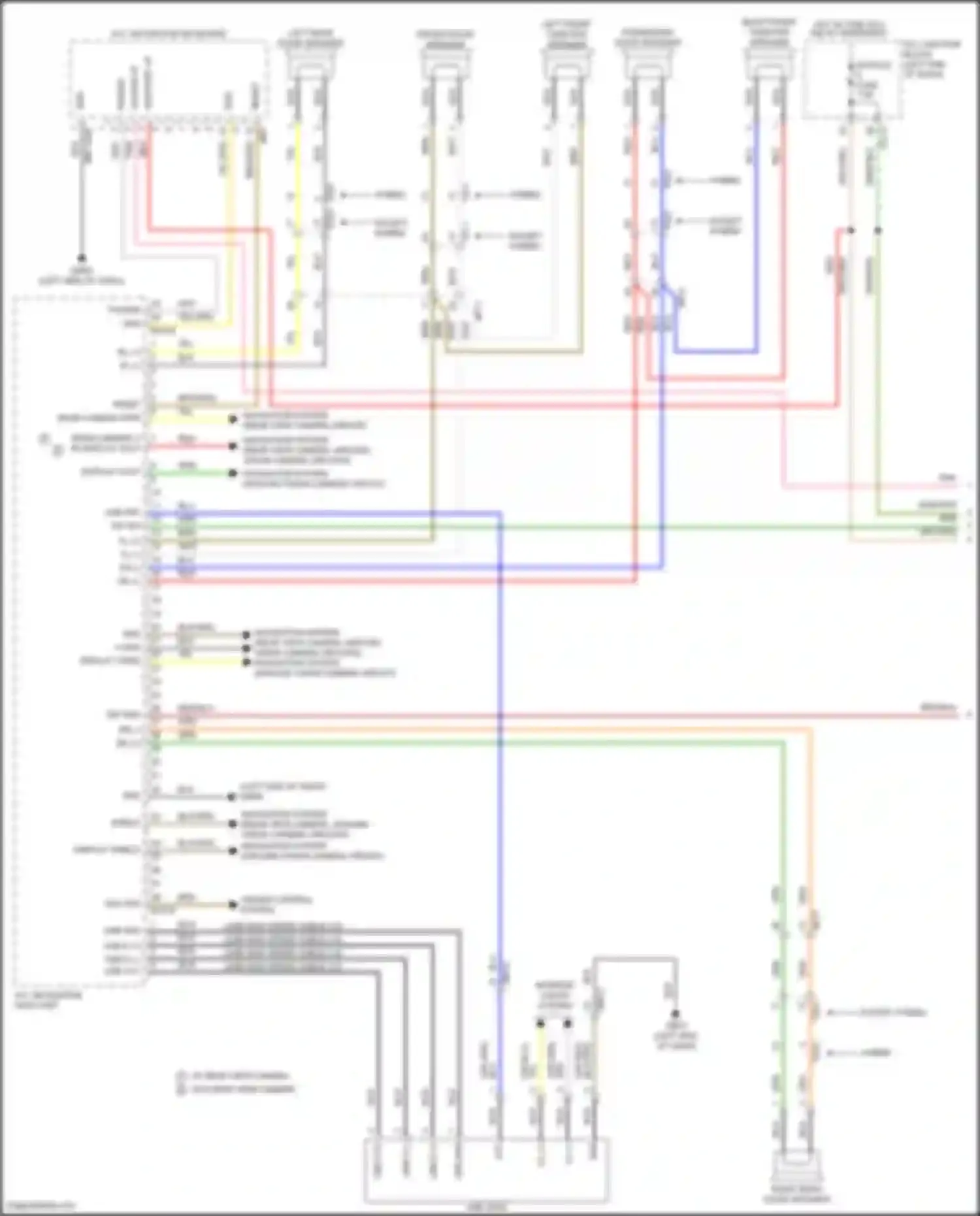 Santa Fe Hyundai IV facelift (2020-2024): Radio circuit, w/ navigation & diaplay w/o amplifier (1 of 3)