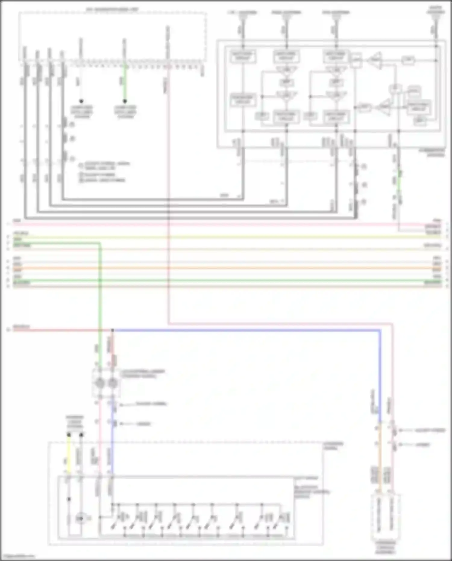 Santa Fe Hyundai IV facelift (2020-2024): Radio circuit, w/ navigation & display w/ amplifier (2 of 5)