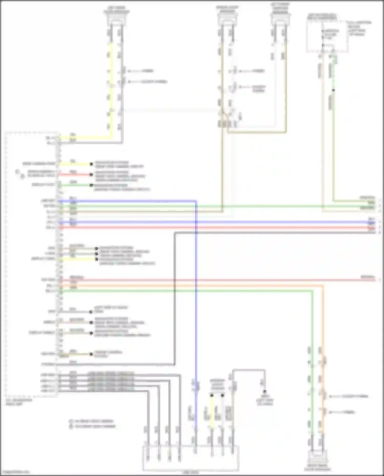 Santa Fe Hyundai IV facelift (2020-2024): Radio circuit, w/ navigation w/o display (1 of 3)
