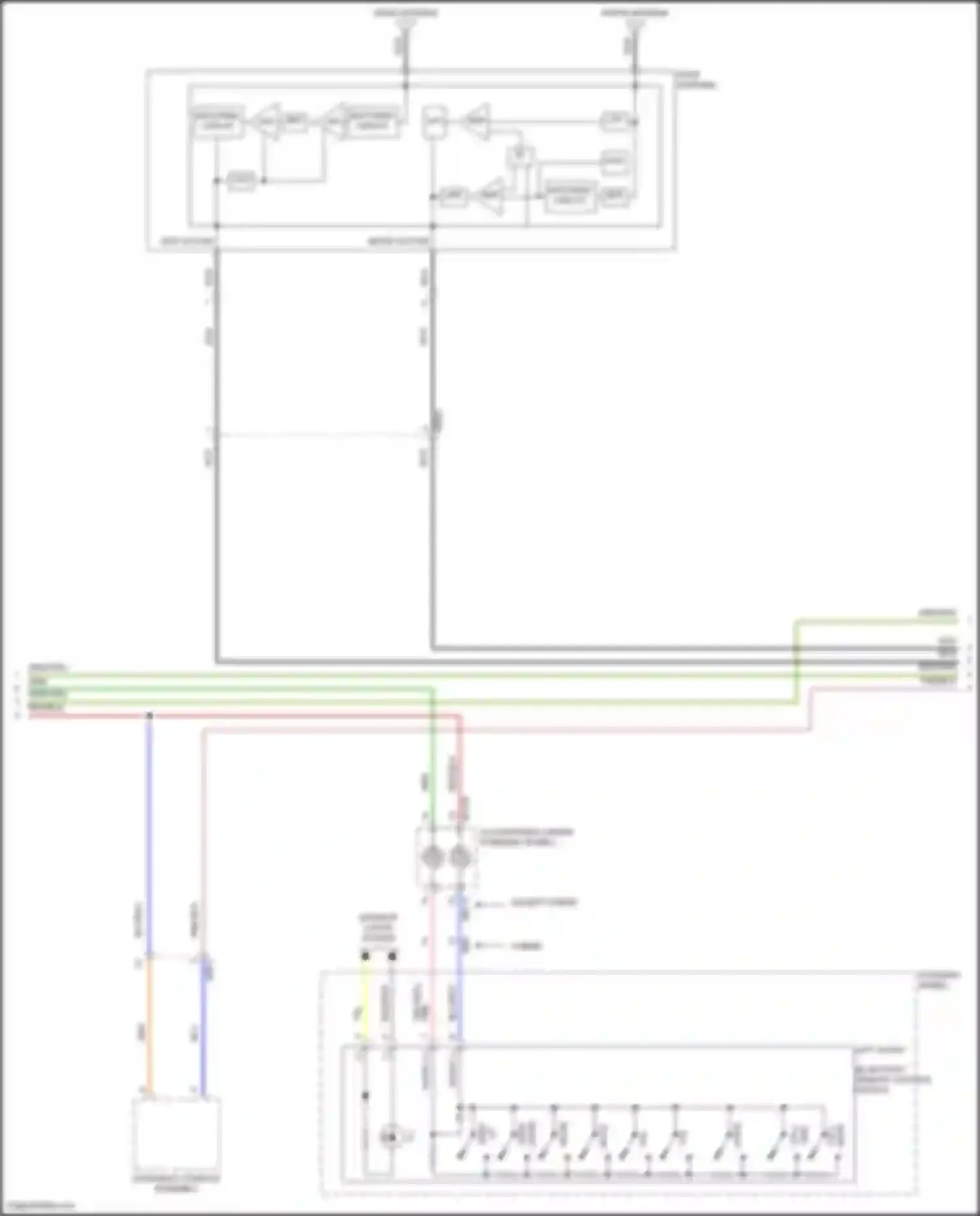 Santa Fe Hyundai IV facelift (2020-2024): Radio circuit, w/o navigation (2 of 3)