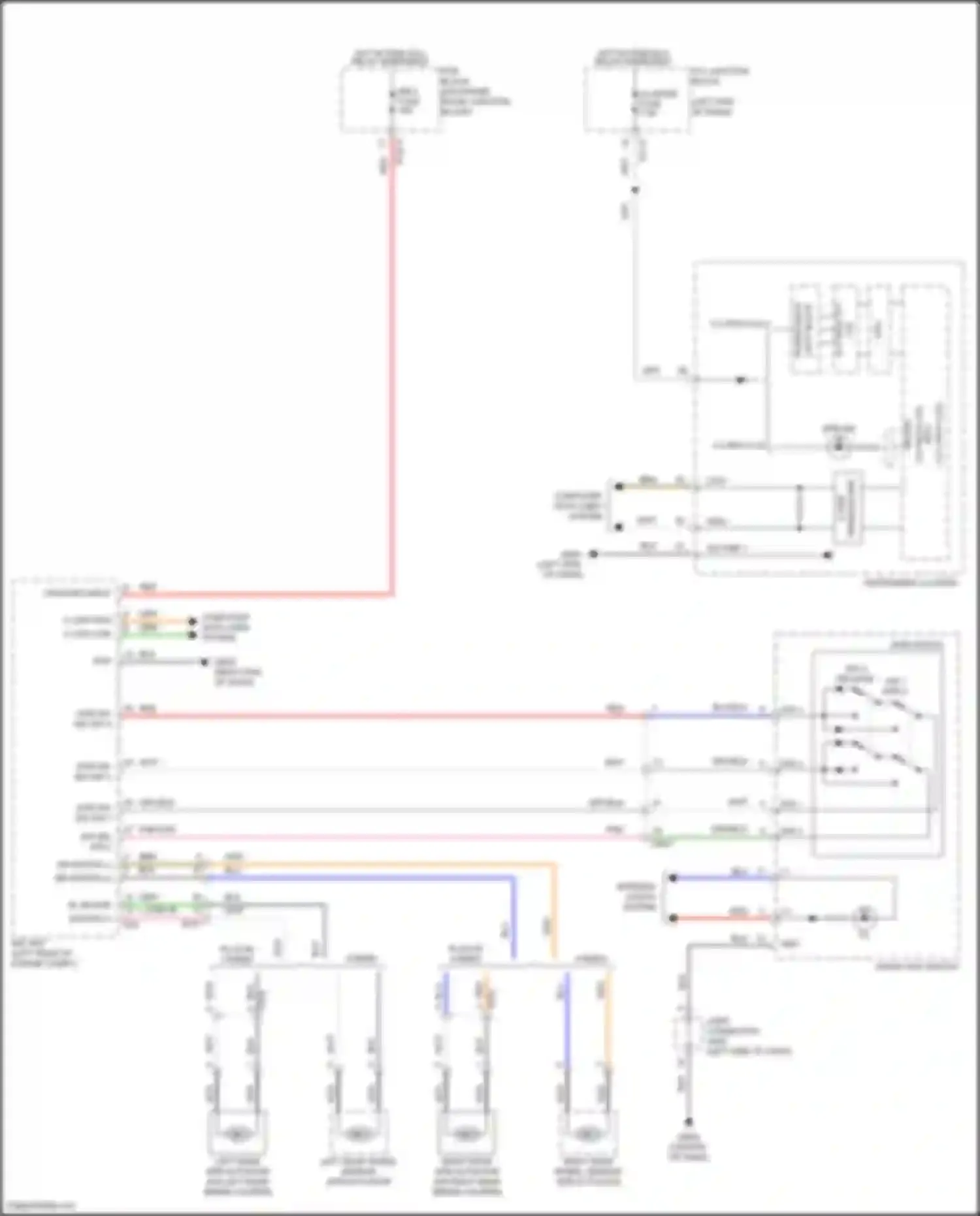 Santa Fe Hyundai IV facelift (2020-2024): Electric parking brake circuit, hybrid