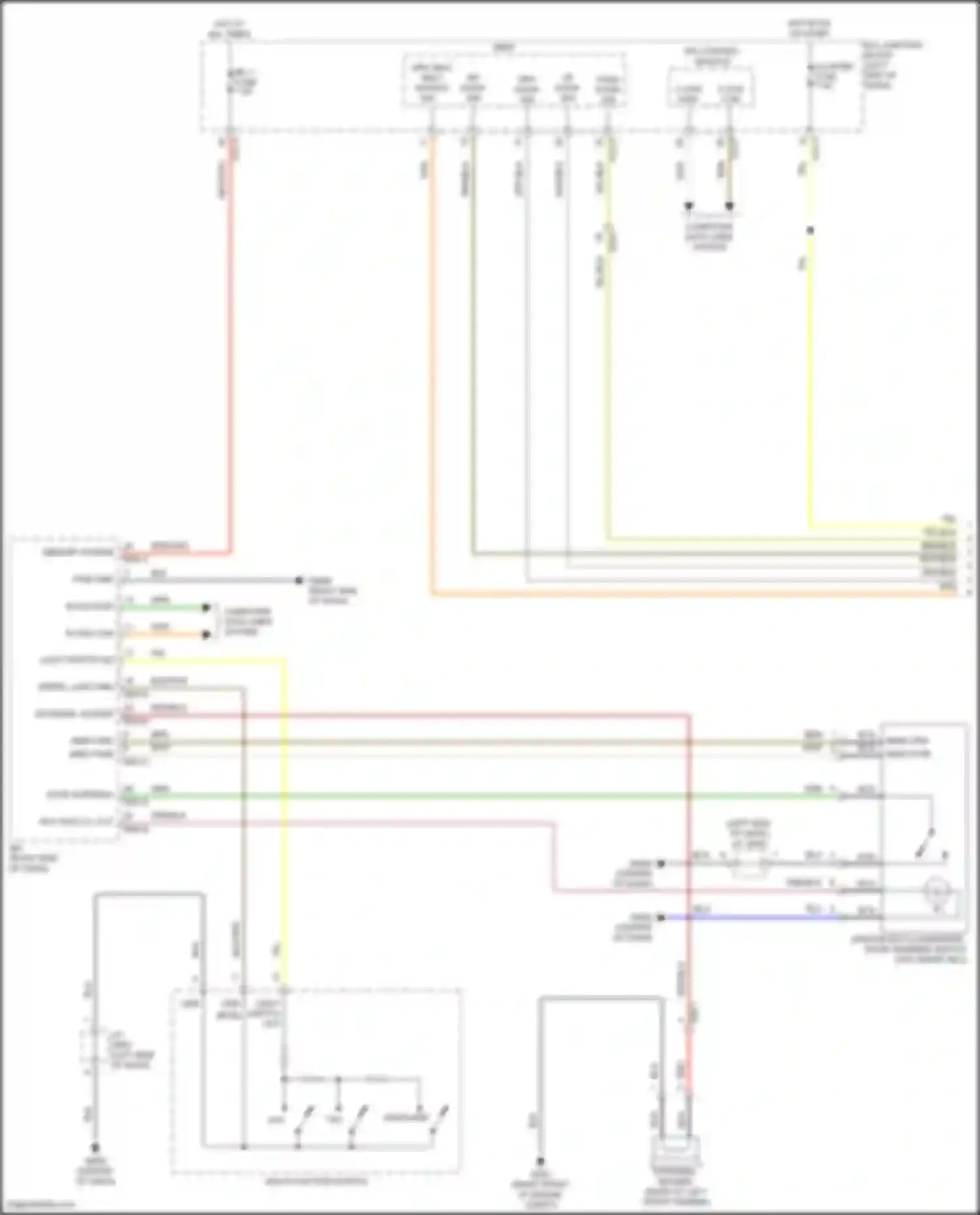 Santa Fe Hyundai IV facelift (2020-2024): Chime circuit, except hybrid (1 of 2)