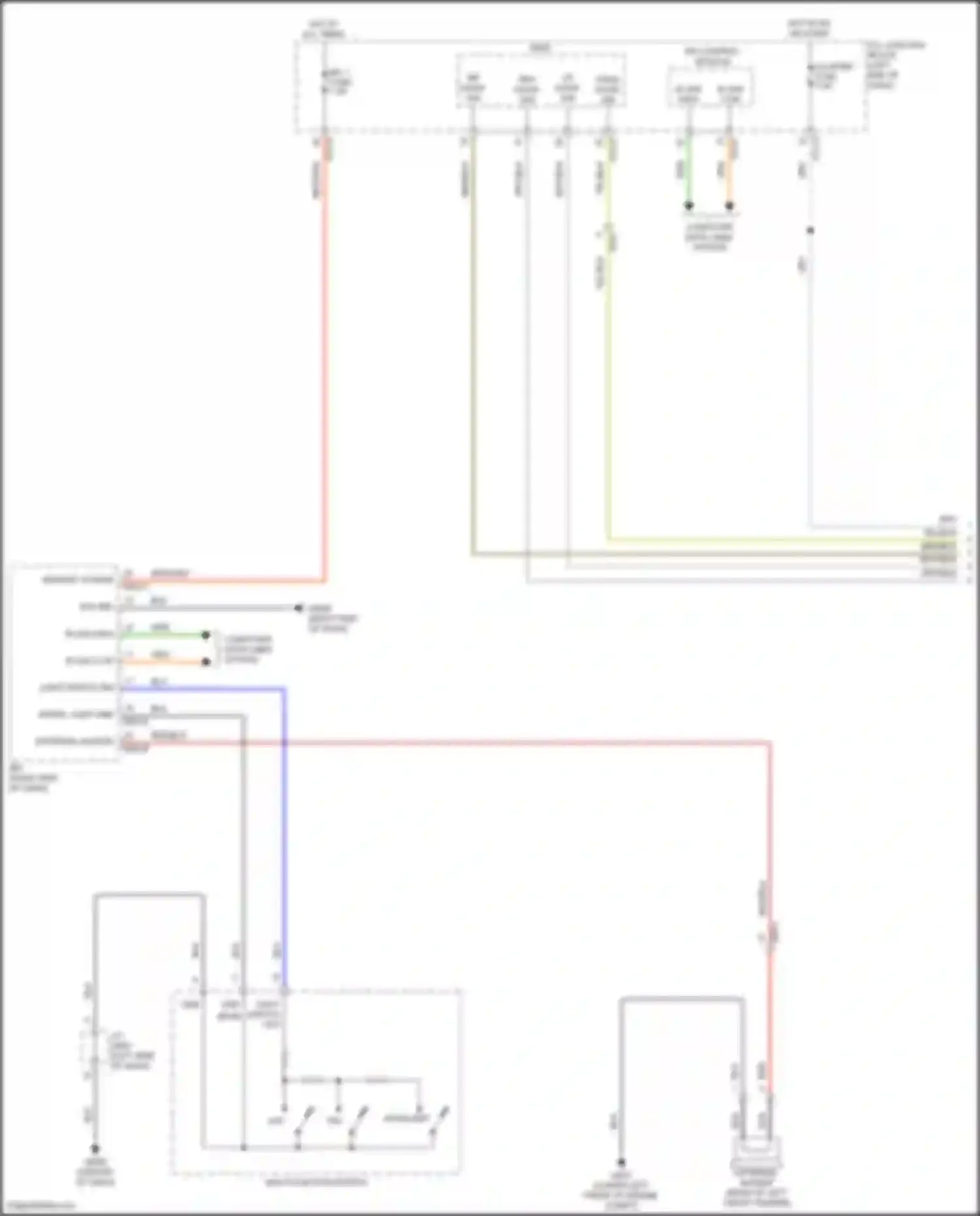 Santa Fe Hyundai IV facelift (2020-2024): Chime circuit, hybrid (1 of 2)