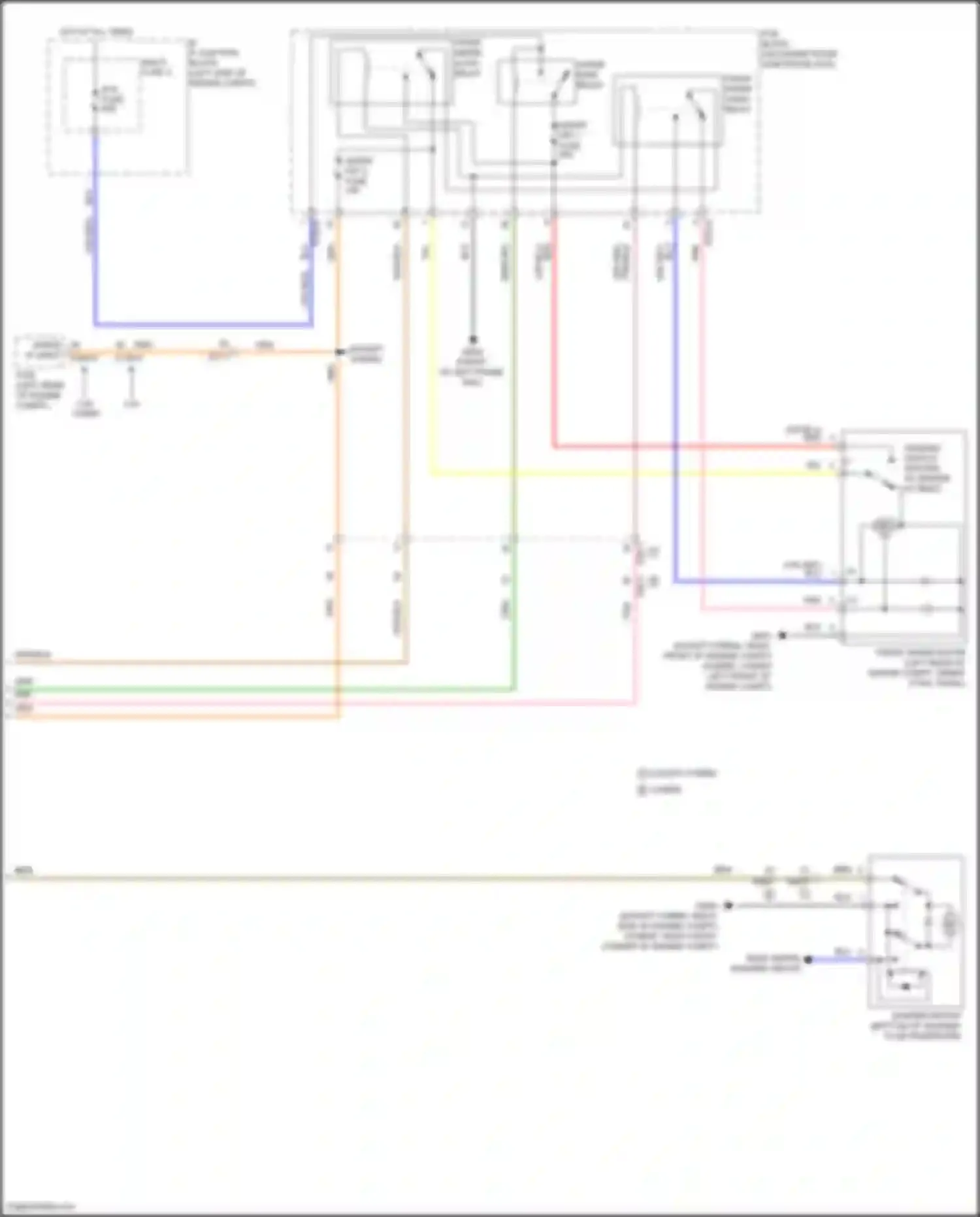 Santa Fe Hyundai IV facelift (2020-2024): Front wiper/washer circuit (2 of 2)
