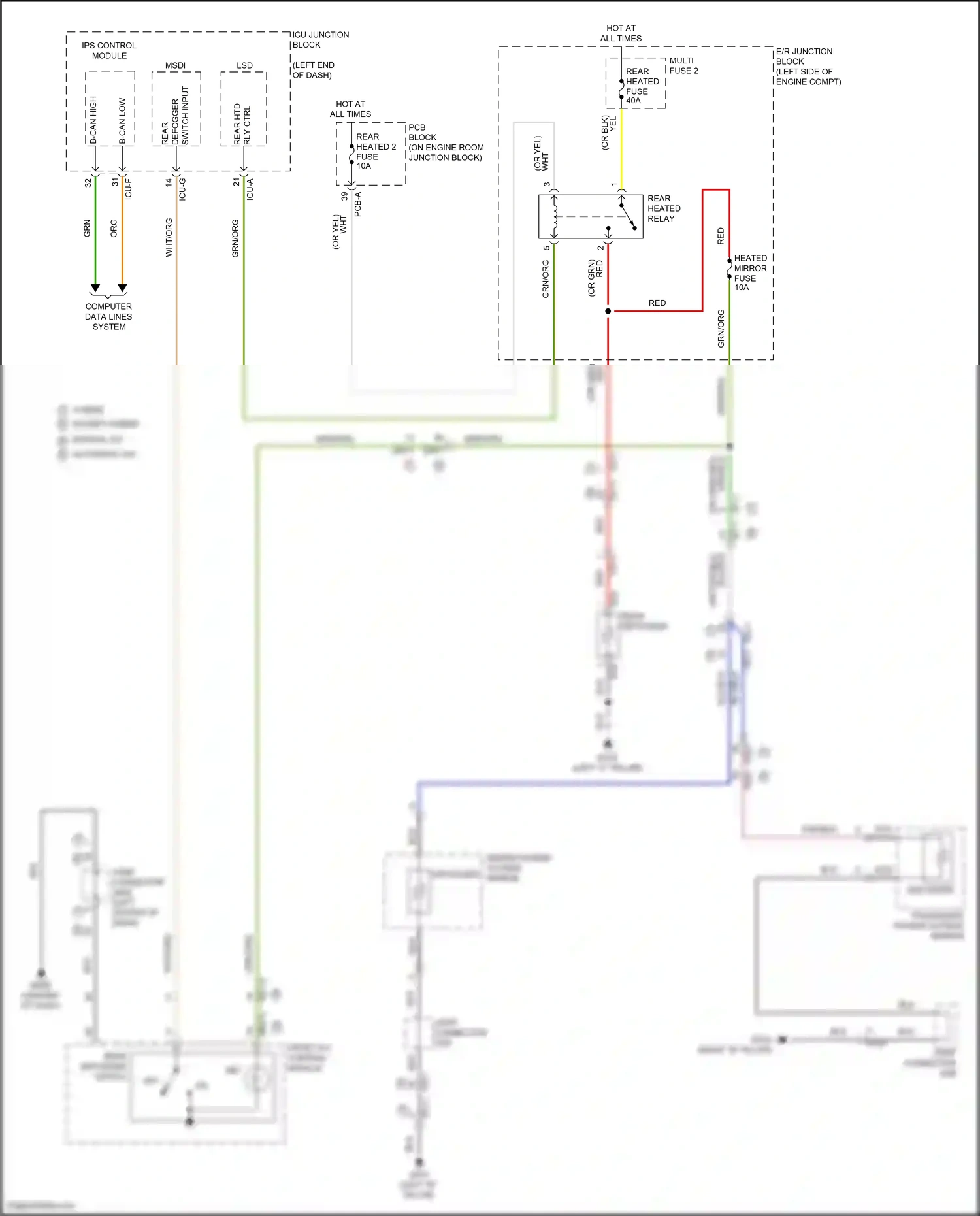 Wiring diagram computer data lines system for Hyundai Santa Fe IV facelift (2020-2024) (107 of 157)