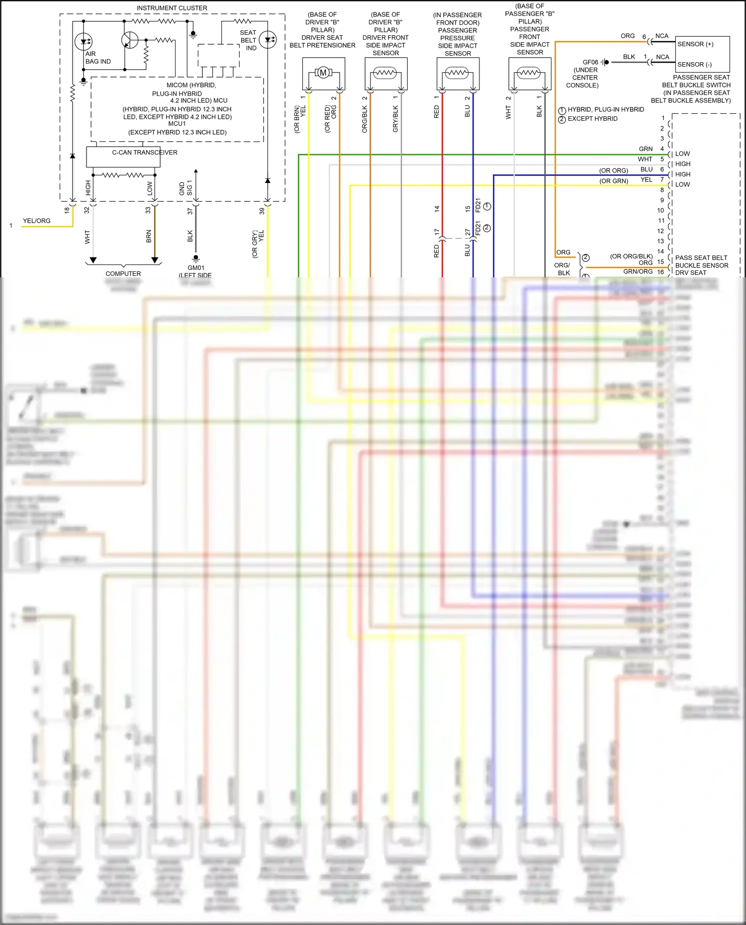 Wiring diagram computer data lines system for Hyundai Santa Fe IV facelift (2020-2024) (20 of 157)