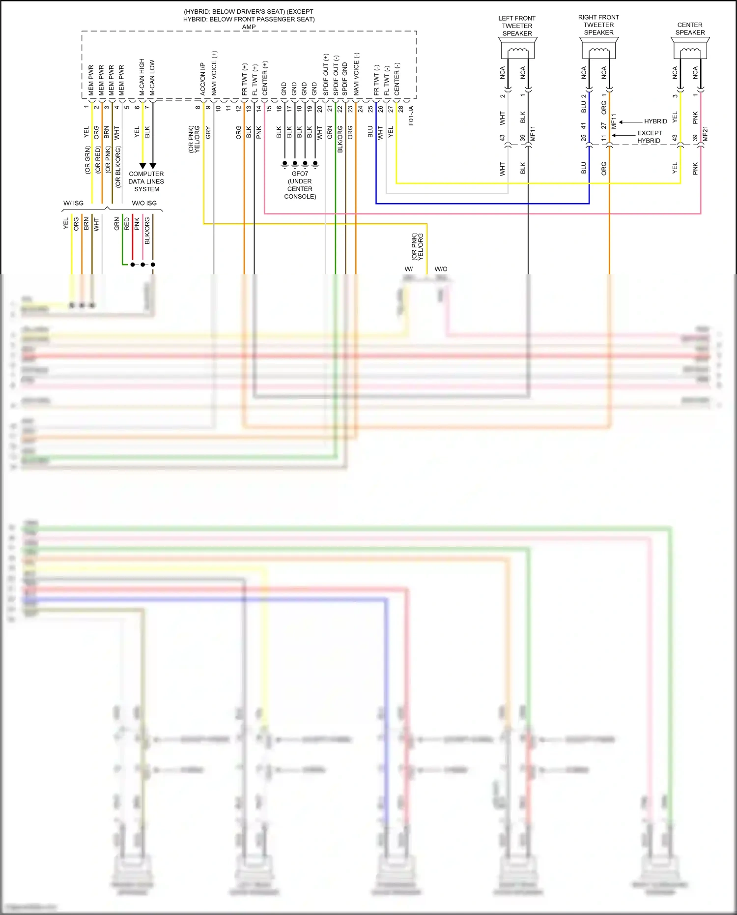 Wiring diagram computer data lines system for Hyundai Santa Fe IV facelift (2020-2024) (116 of 157)
