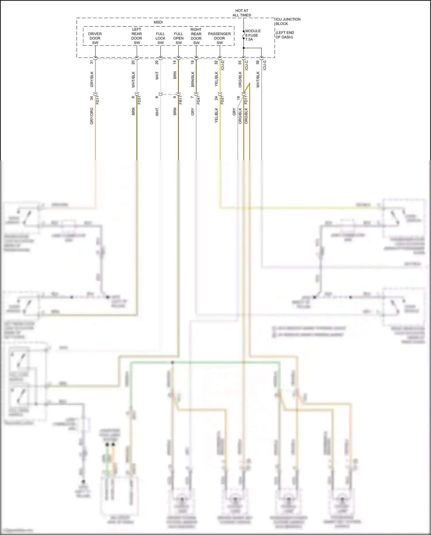 Wiring diagram computer data lines system for Hyundai Santa Fe IV facelift (2020-2024) (92 of 157)