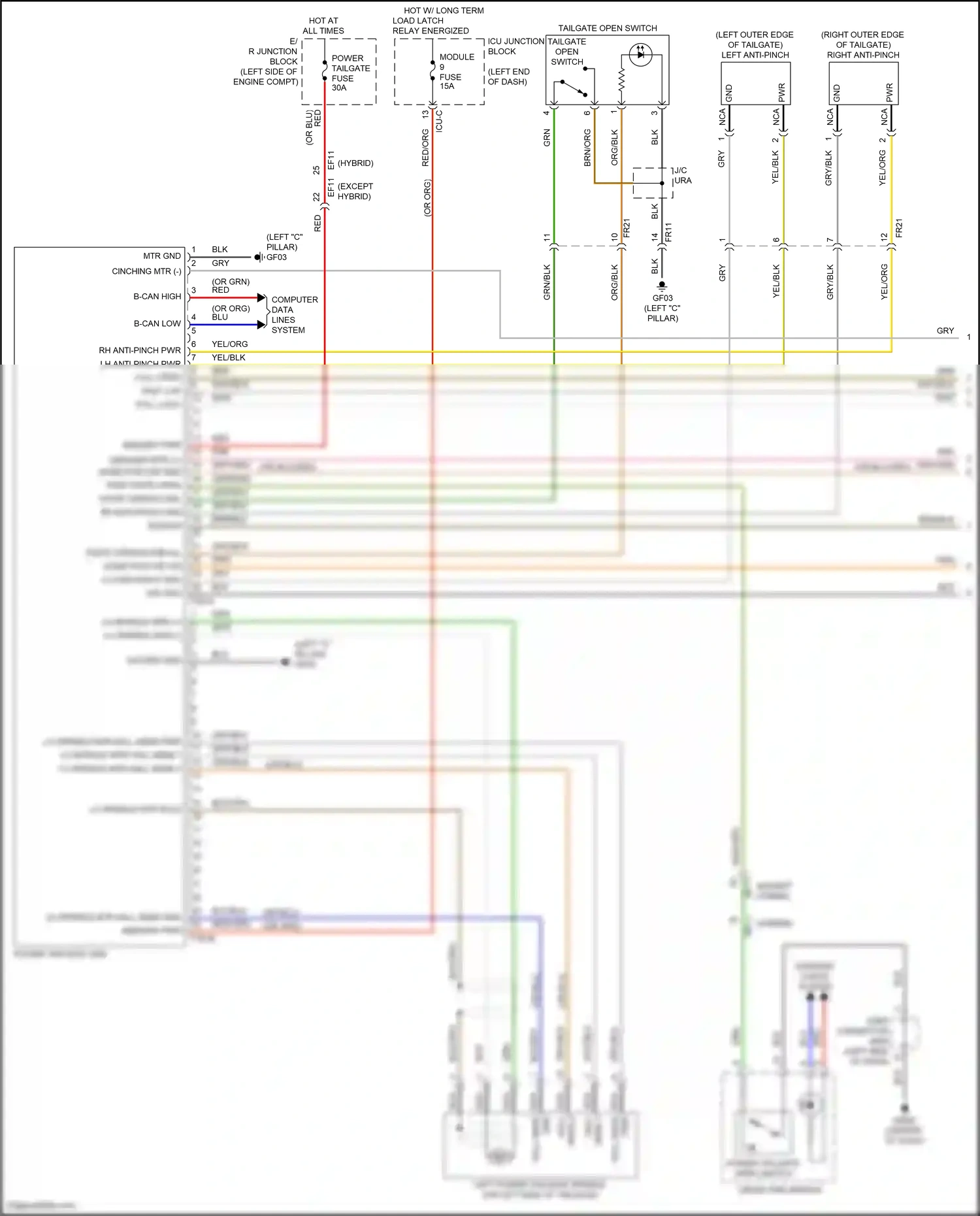 Wiring diagram computer data lines system for Hyundai Santa Fe IV facelift (2020-2024) (88 of 157)
