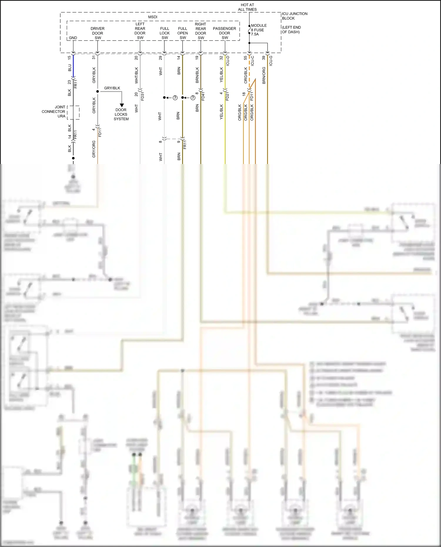 Wiring diagram computer data lines system for Hyundai Santa Fe IV facelift (2020-2024) (94 of 157)